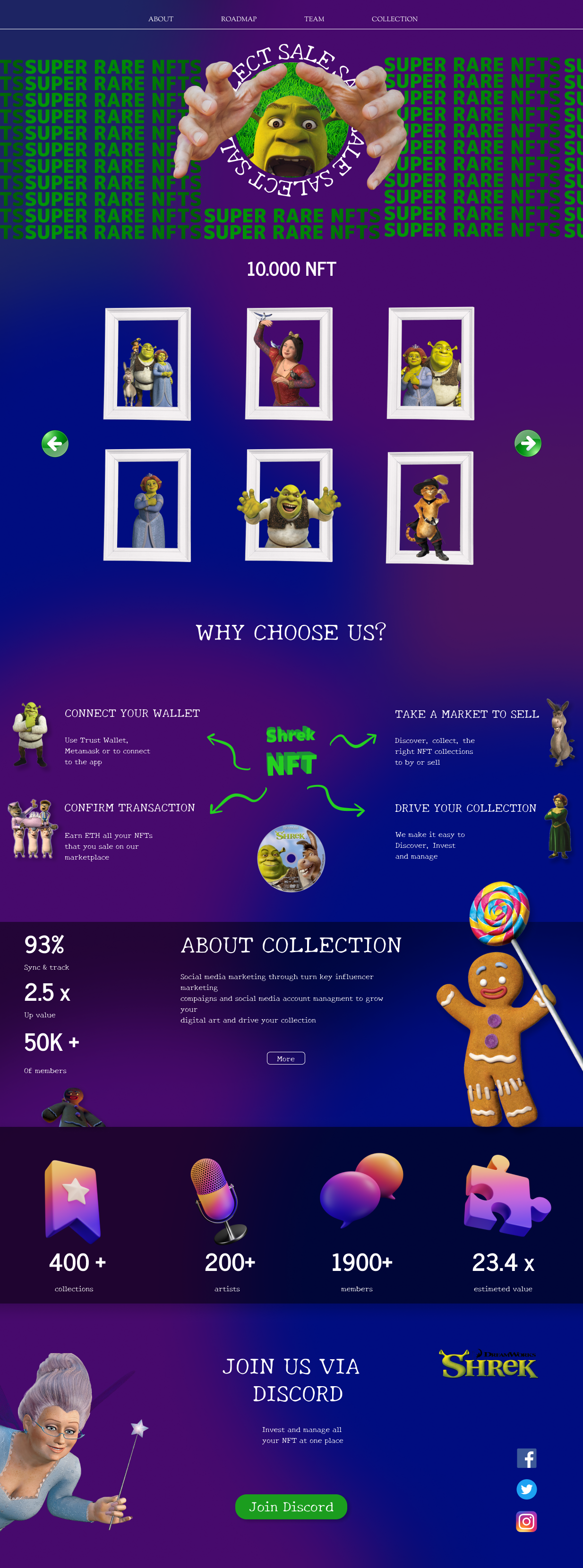 Shrek NFT — Изображение №1 — Интерфейсы, 3D на Dprofile