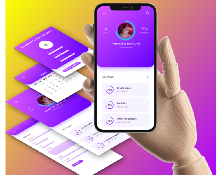 Интерфейс приложения для планирования — Интерфейсы, Брендинг на Dprofile
