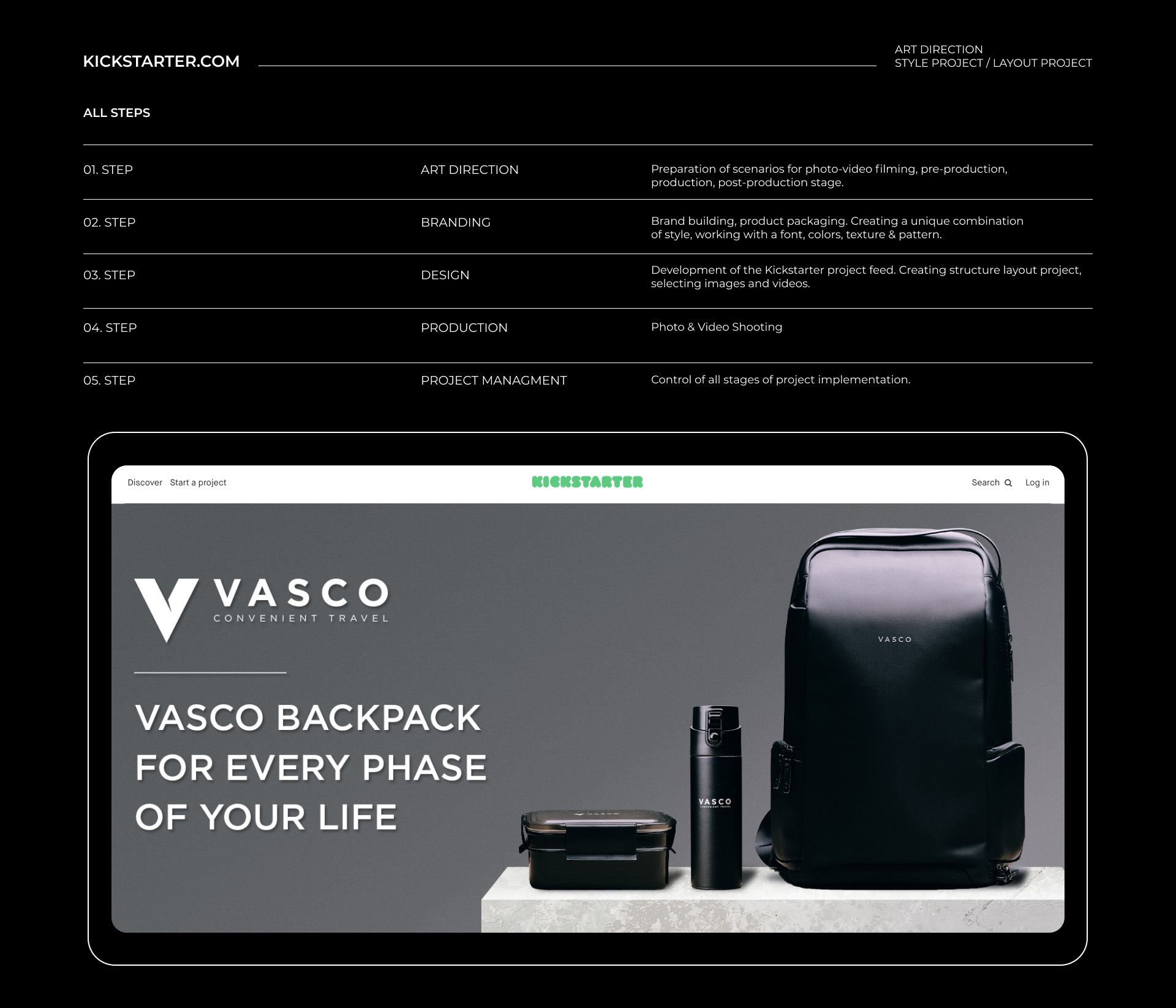 Vasco Bagpack — Изображение №2 — Брендинг, Графика, Анимация на Dprofile