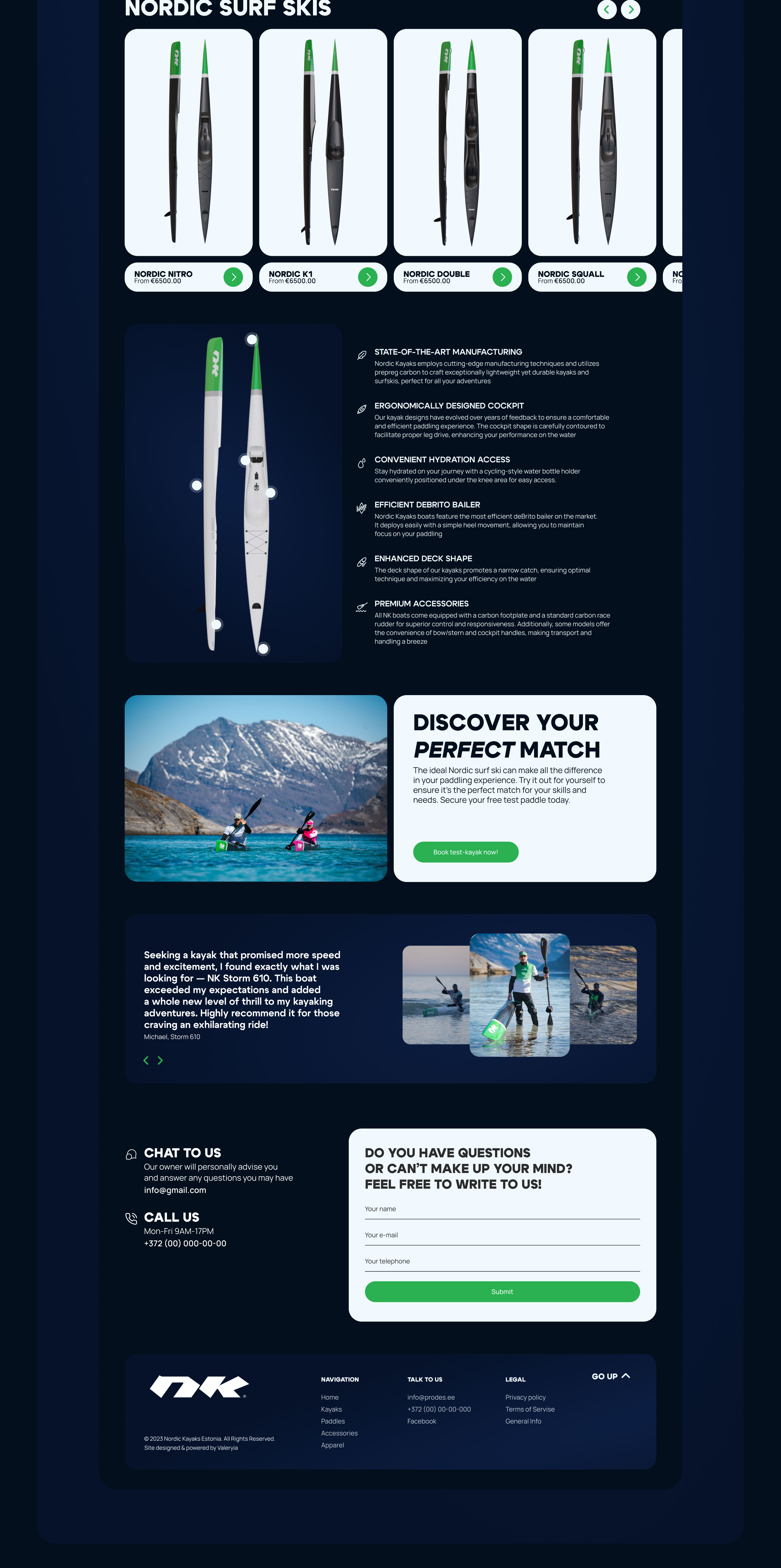 E-commerce website | Nordic Kayaks Estonia — Изображение №11 — Интерфейсы на Dprofile