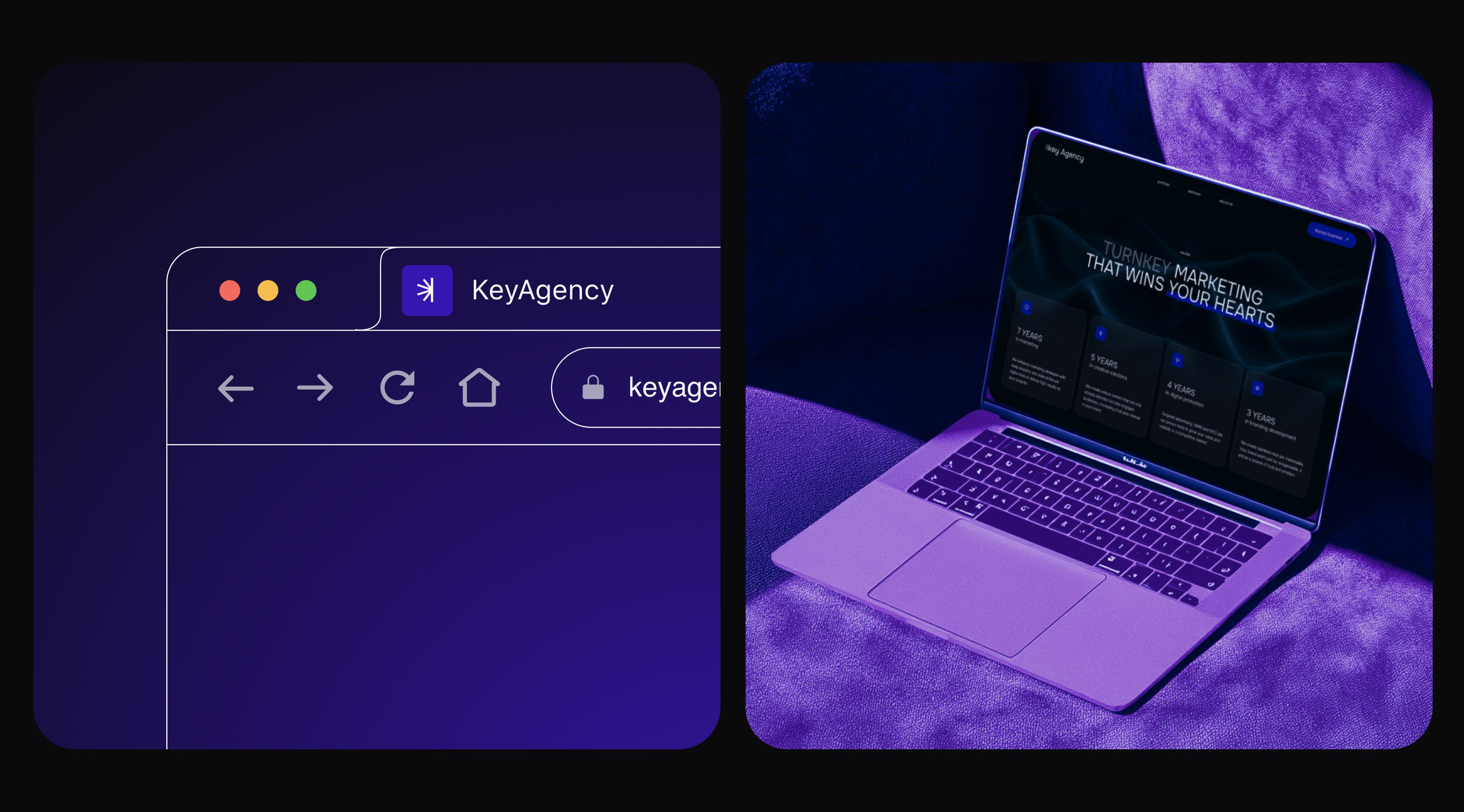 UI/UX & branding for marketing agency | KeyAgency — Изображение №13 — Интерфейсы, Брендинг на Dprofile