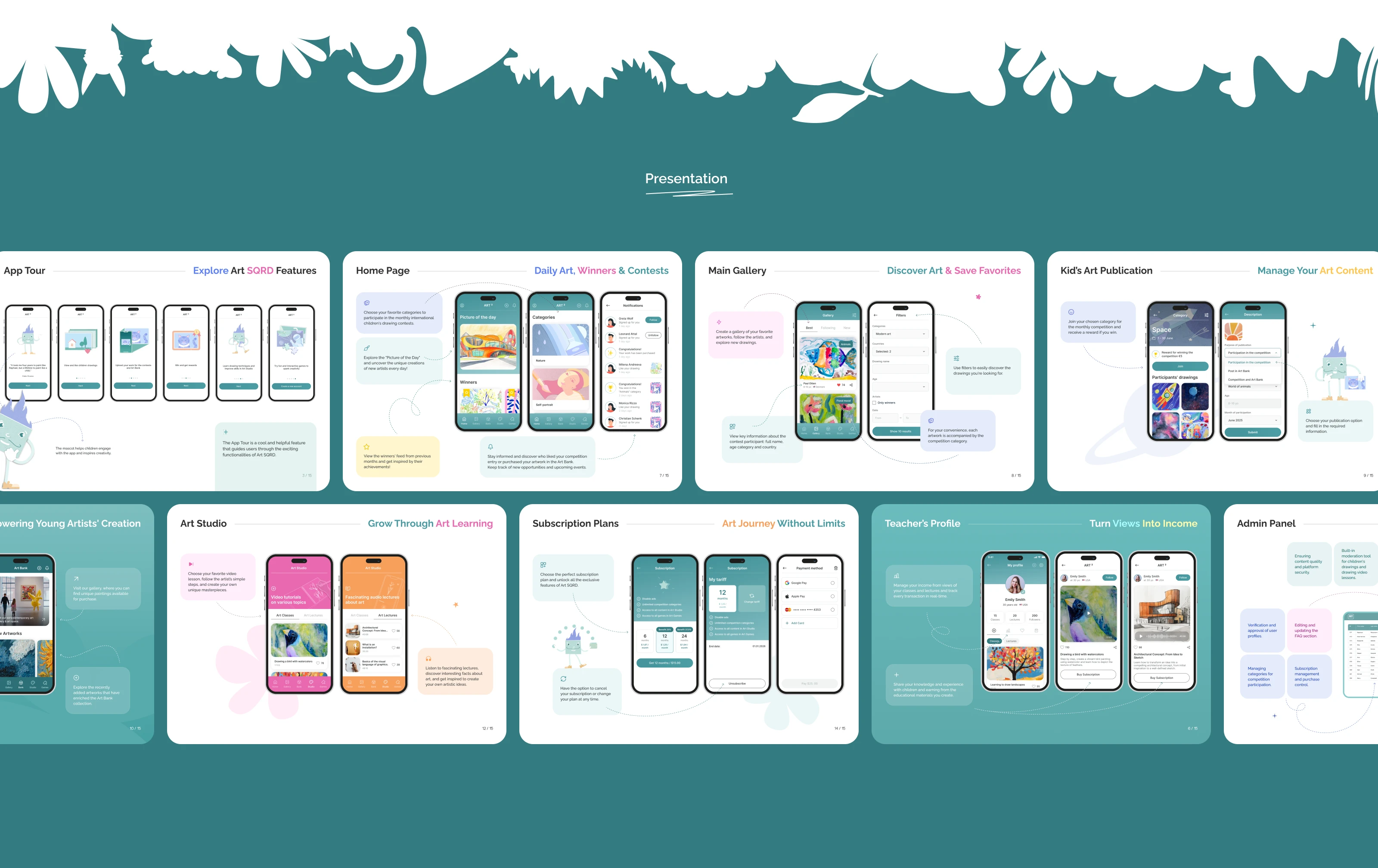 Landing Page | ART SQRD — Изображение №10 — Интерфейсы на Dprofile