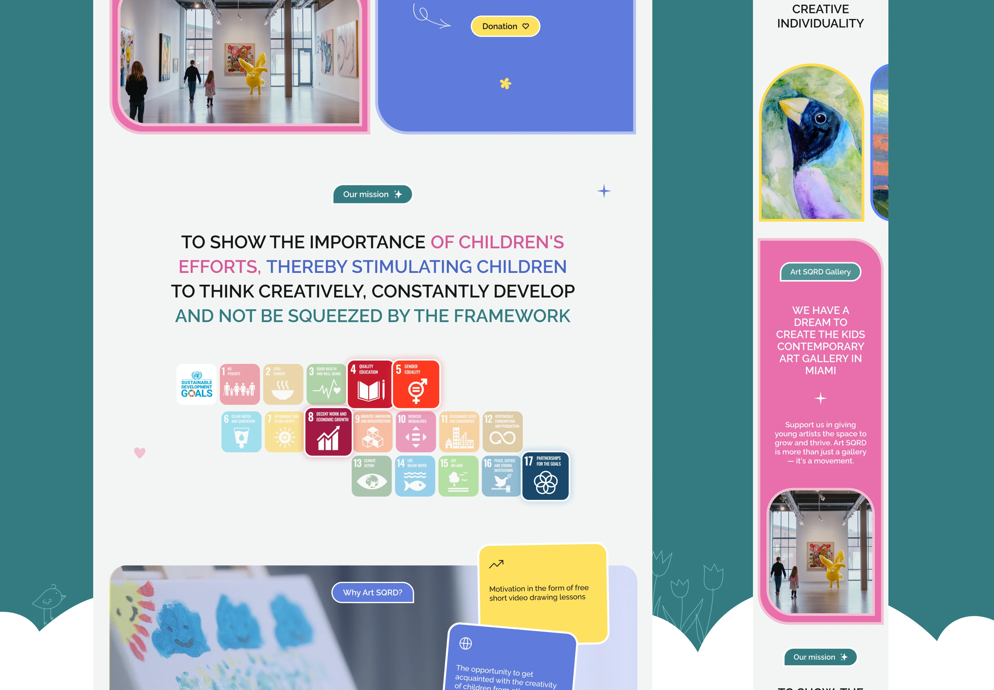 Landing Page | ART SQRD — Изображение №5 — Интерфейсы на Dprofile