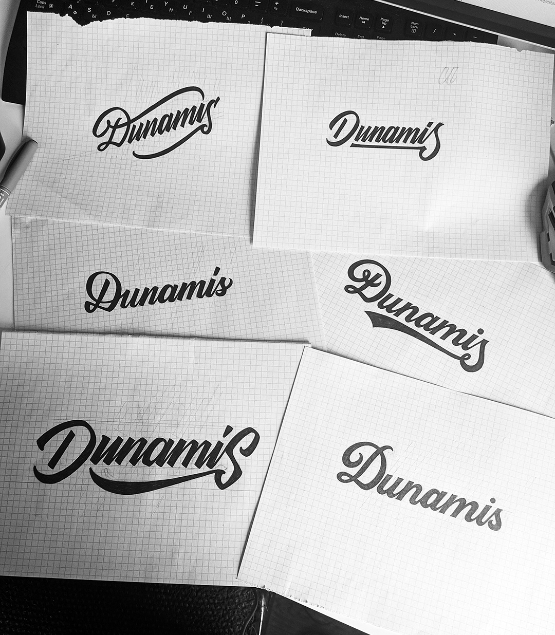 Dunamis ✦ Леттеринг логотип для бренда сигар — Изображение №8 — Брендинг, Графика на Dprofile