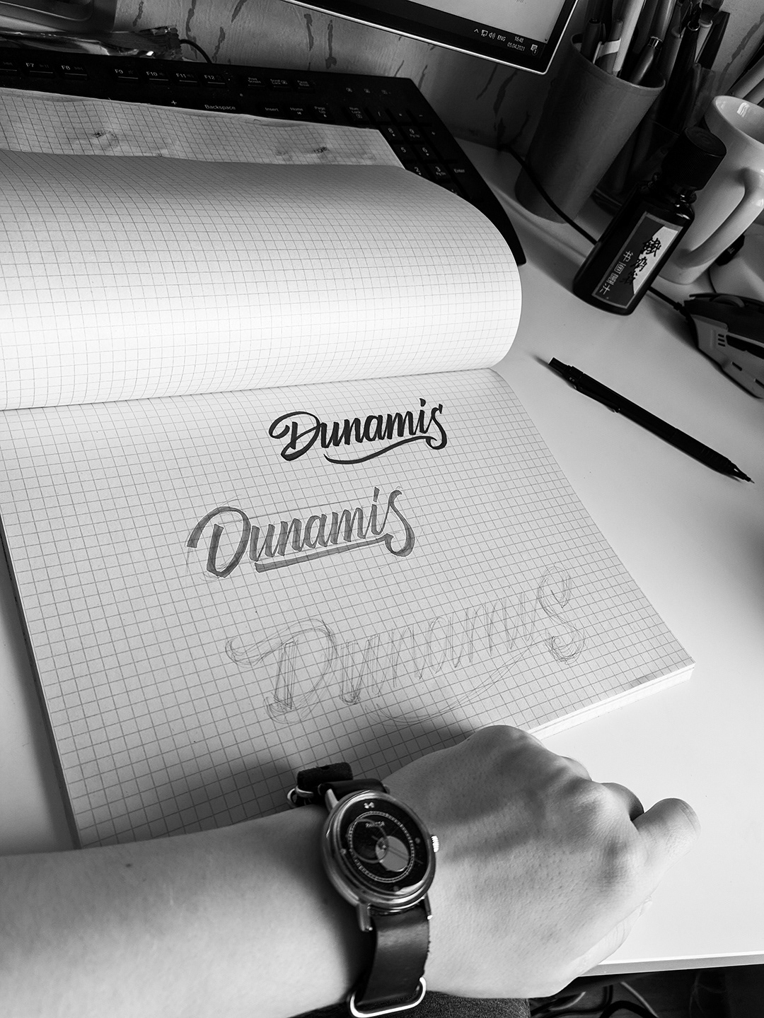 Dunamis ✦ Леттеринг логотип для бренда сигар — Изображение №4 — Брендинг, Графика на Dprofile