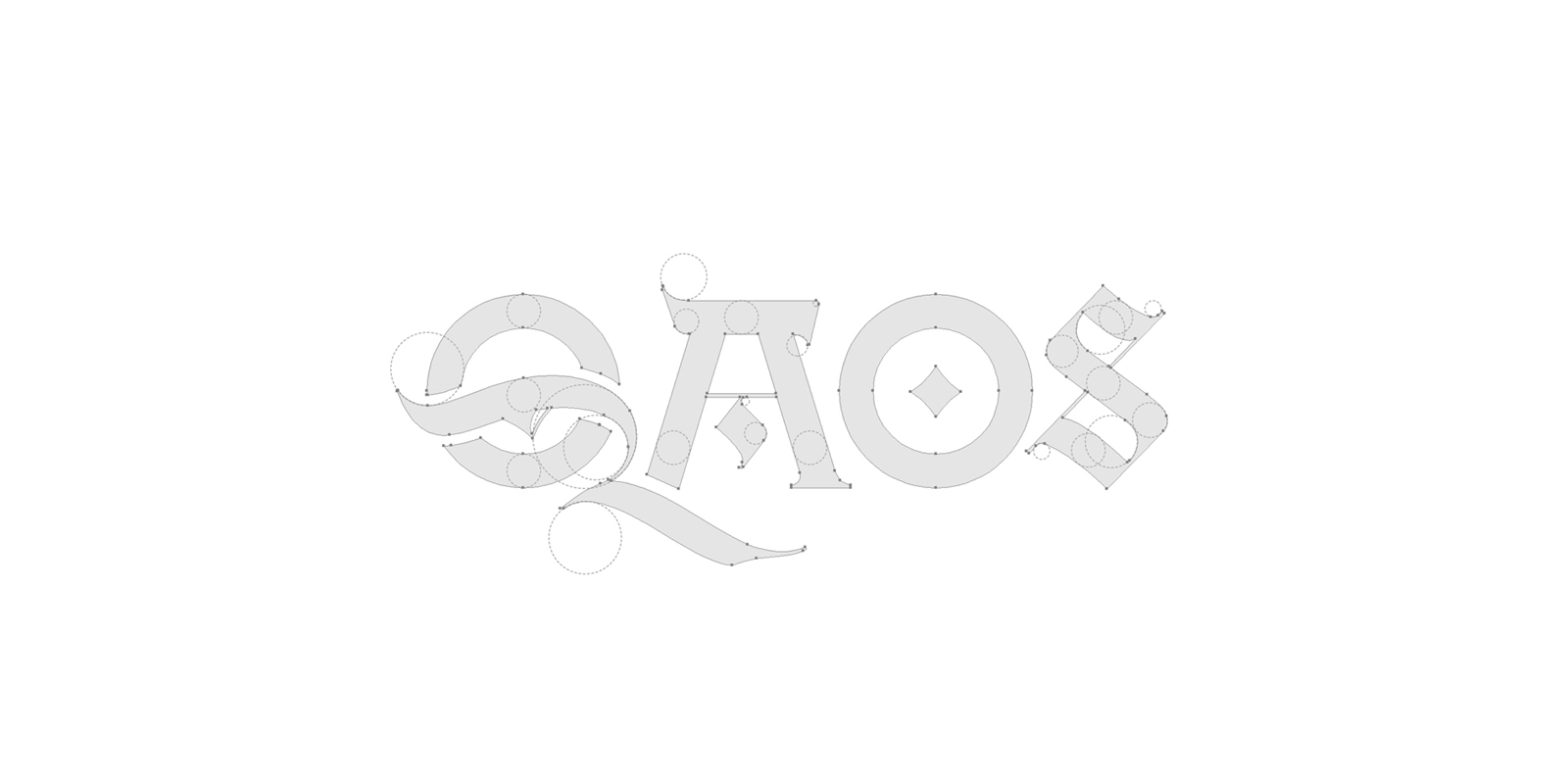 QAOS ✦ Леттеринг логотип для музыкальной группы — Изображение №4 — Брендинг, Графика на Dprofile