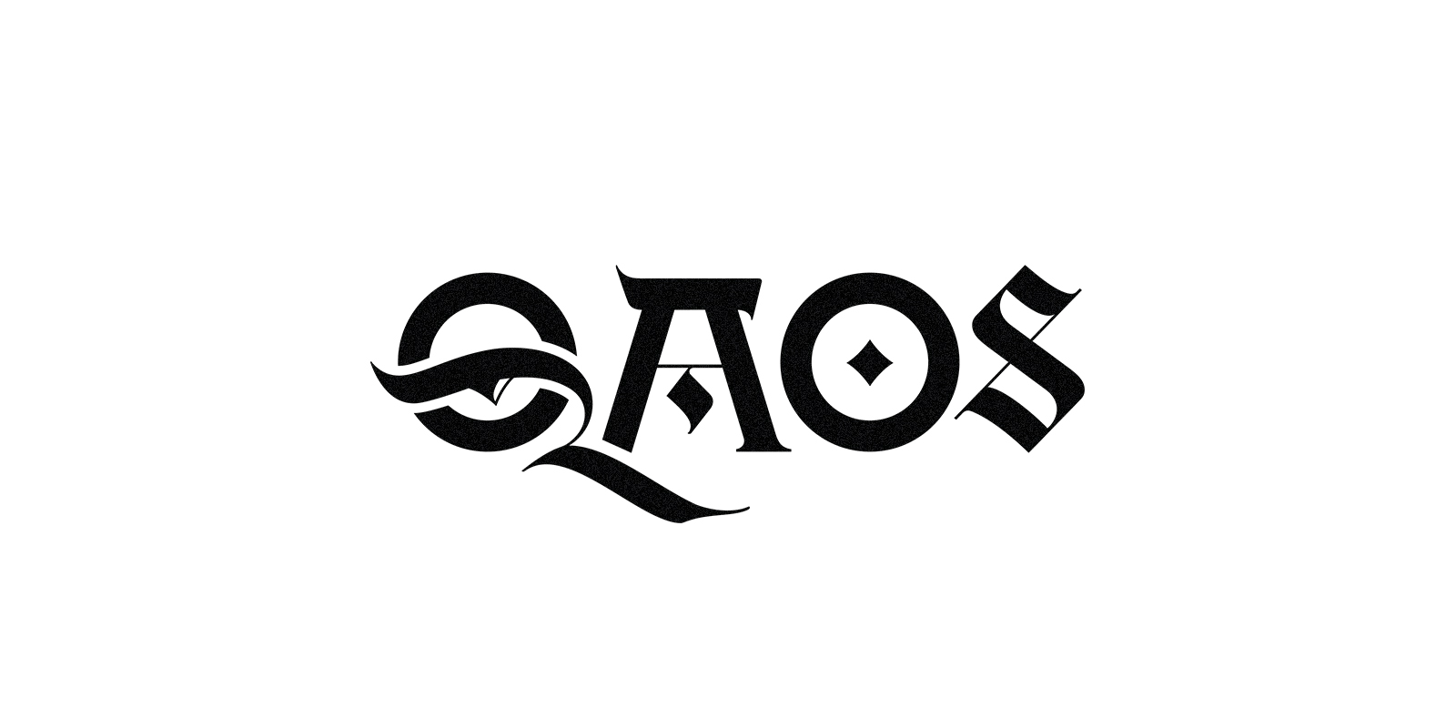 QAOS ✦ Леттеринг логотип для музыкальной группы — Изображение №2 — Брендинг, Графика на Dprofile