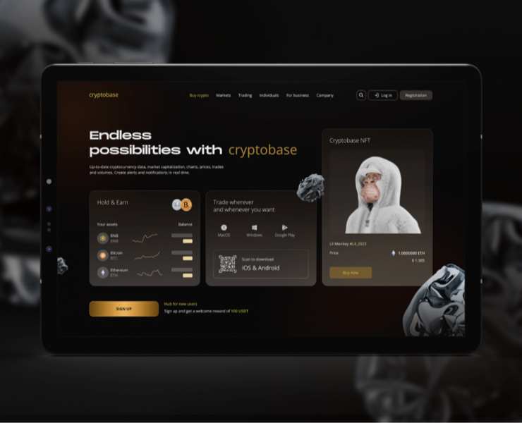 Endless possibilities with criptobase — Интерфейсы на Dprofile