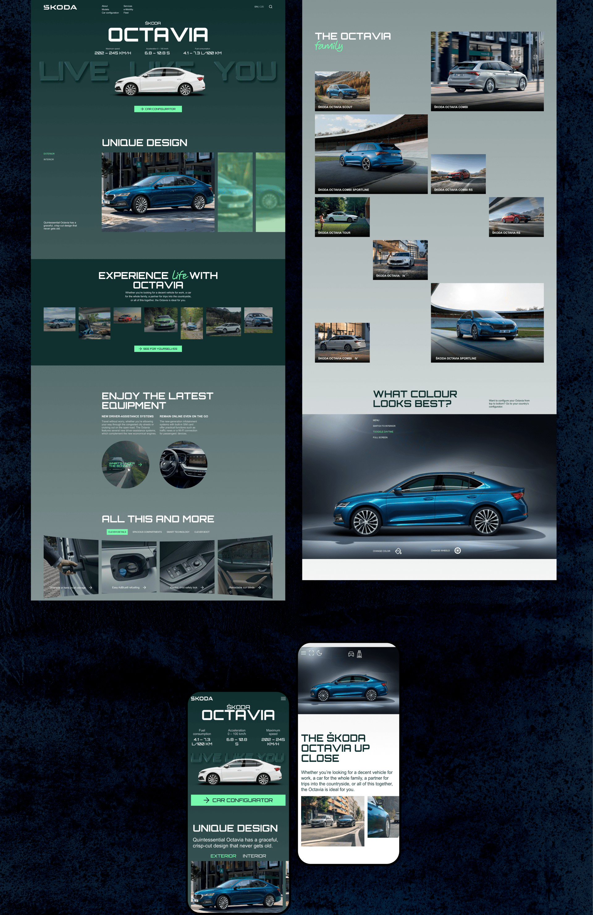 SKODA | CORPORATE WEBSITE REDESIGN — Изображение №6 — Интерфейсы, Анимация на Dprofile