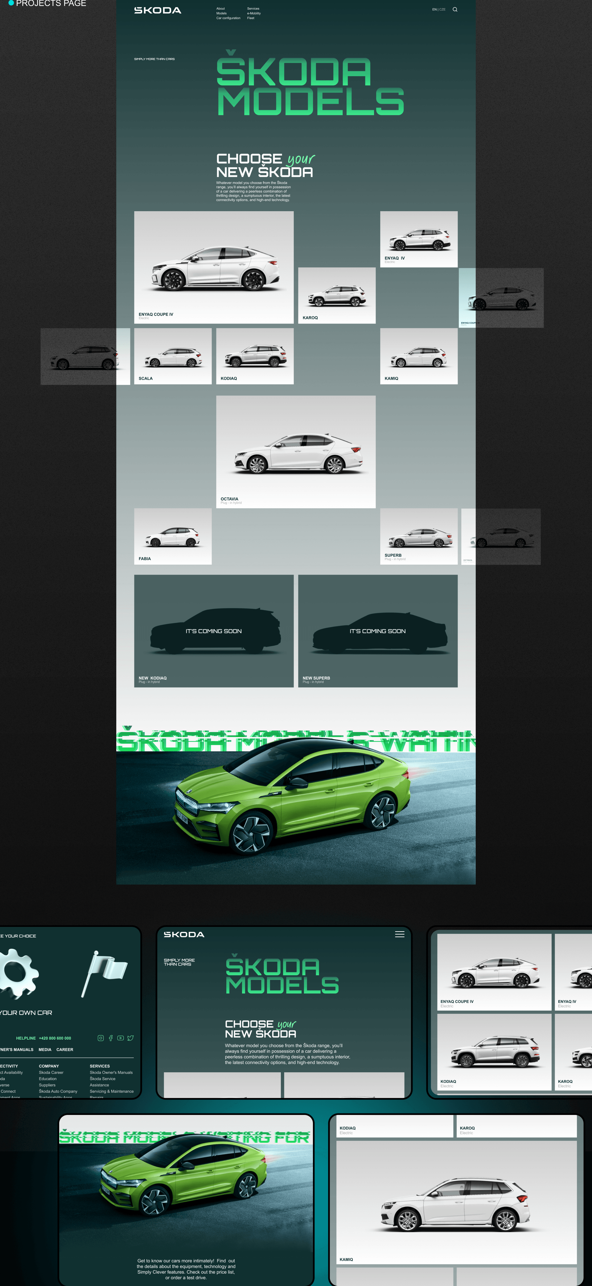 SKODA | CORPORATE WEBSITE REDESIGN — Изображение №4 — Интерфейсы, Анимация на Dprofile