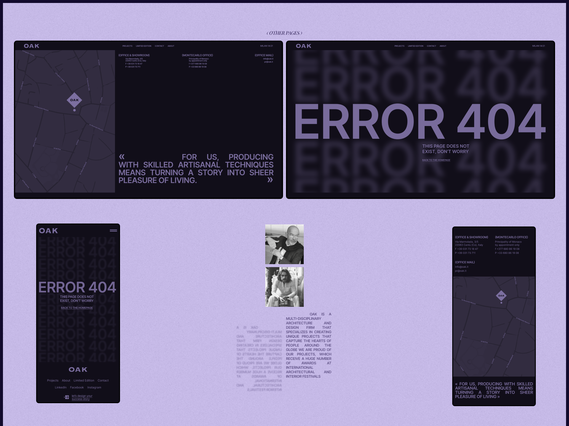 OAK | Web Design & UX/UI — Изображение №9 — Интерфейсы, Анимация на Dprofile