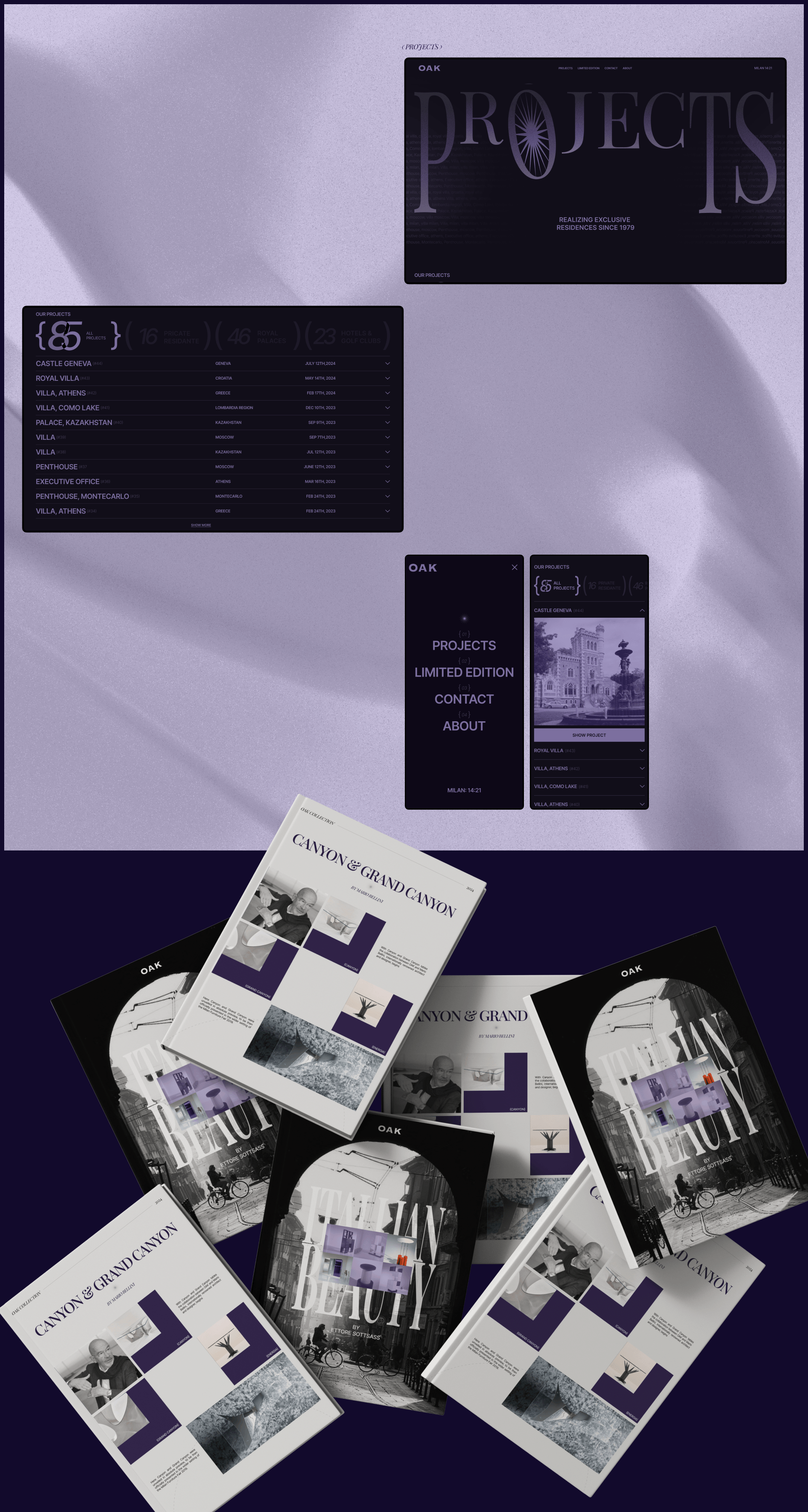 OAK | Web Design & UX/UI — Изображение №5 — Интерфейсы, Анимация на Dprofile