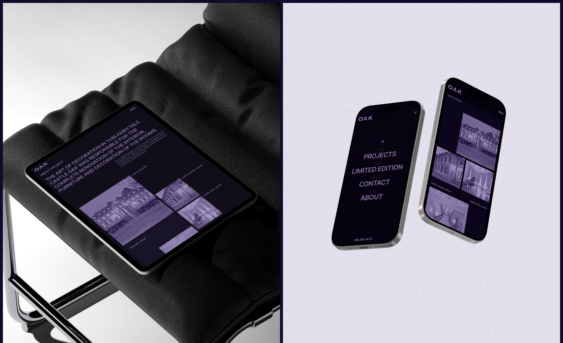 OAK | Web Design & UX/UI — Изображение №6 — Интерфейсы, Анимация на Dprofile