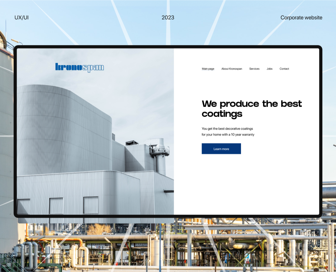Kronospan | Website Concept на Dprofile