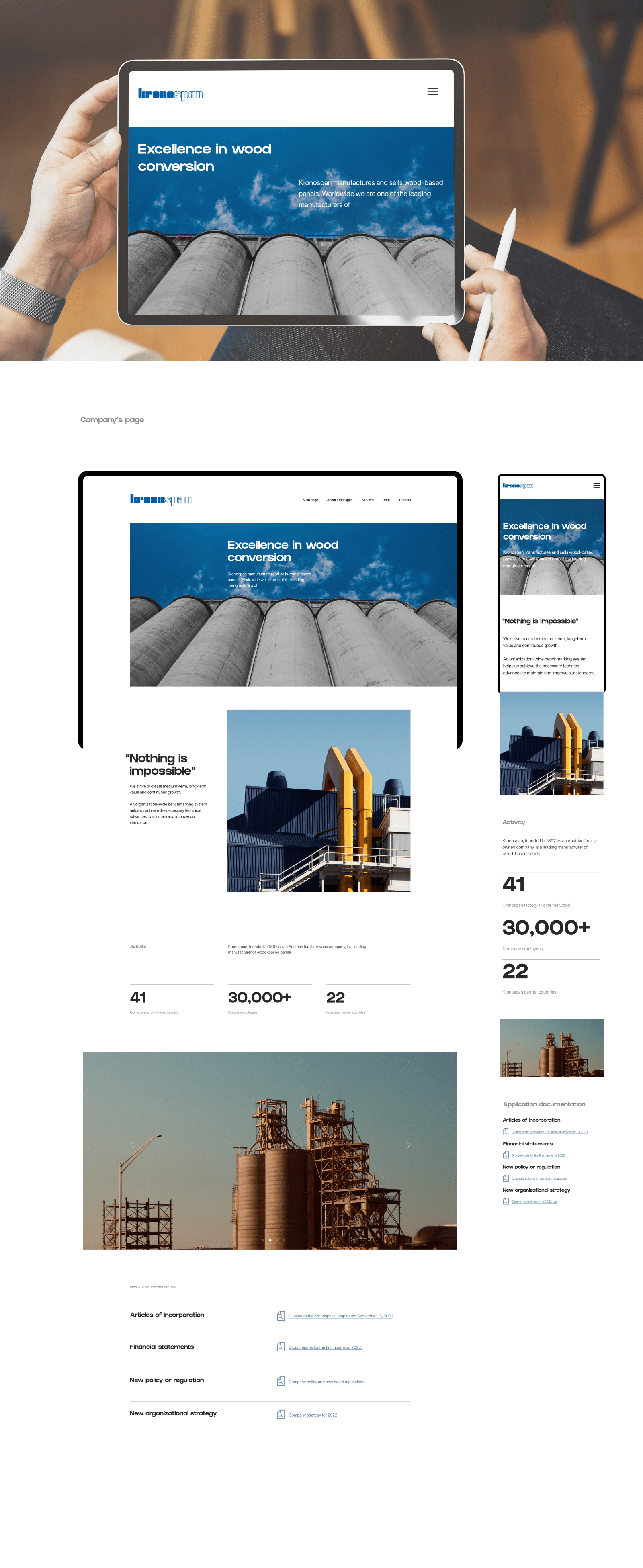 Kronospan | Website Concept — Изображение №5 — Интерфейсы на Dprofile