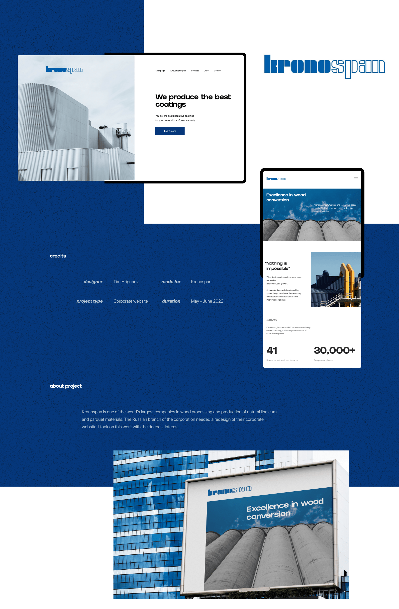 Kronospan | Website Concept — Изображение №1 — Интерфейсы на Dprofile