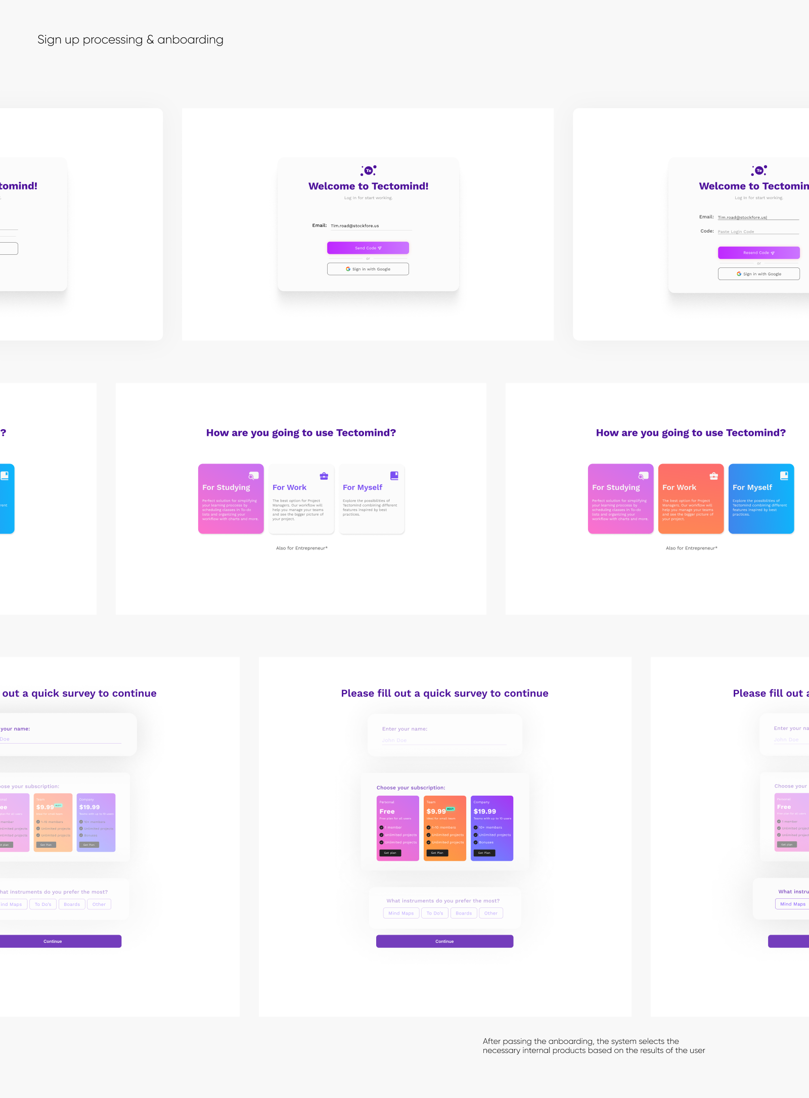 Tectomind | SaaS product — Изображение №6 — Интерфейсы на Dprofile