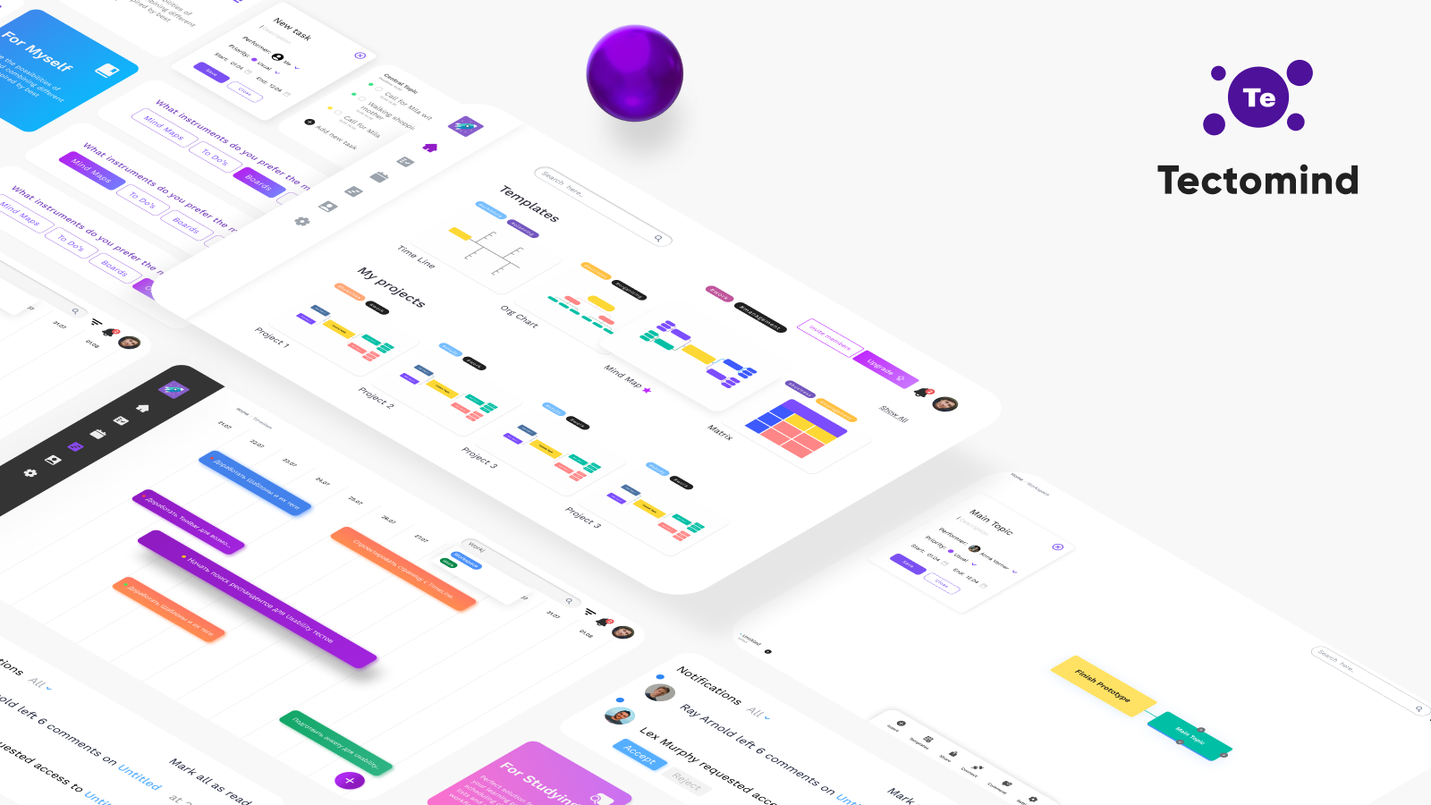 Tectomind | SaaS product — Изображение №1 — Интерфейсы на Dprofile