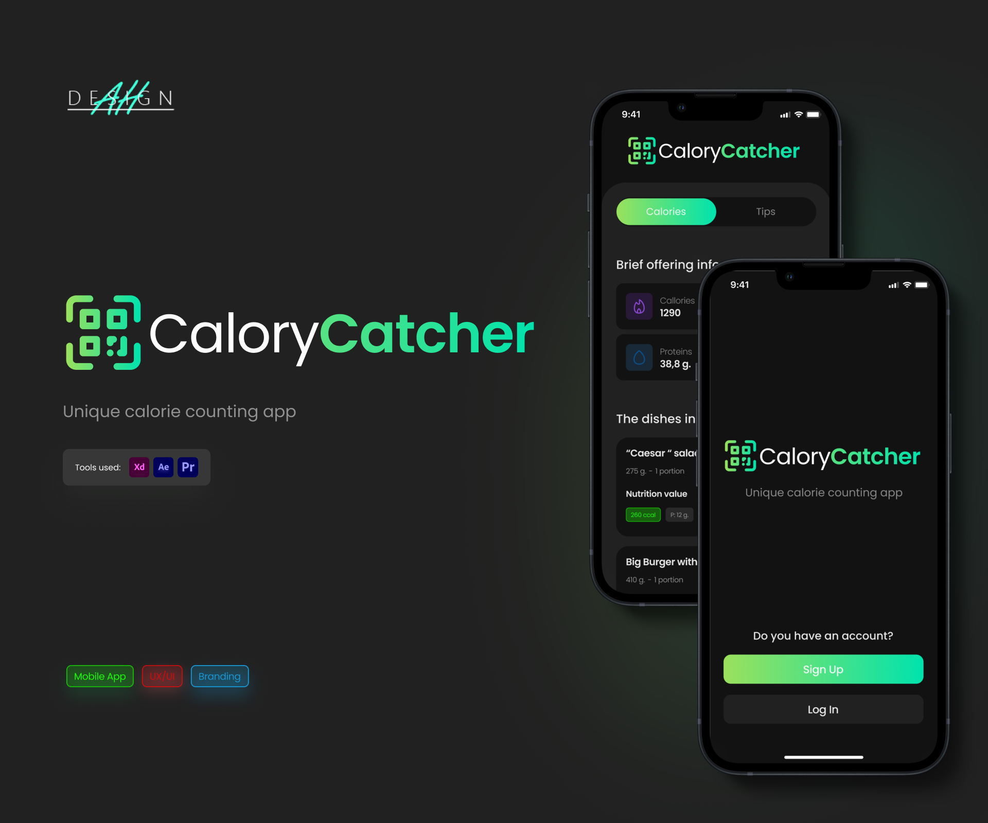 CaloryCatcher | mobile app concept — Изображение №1 — Интерфейсы на Dprofile
