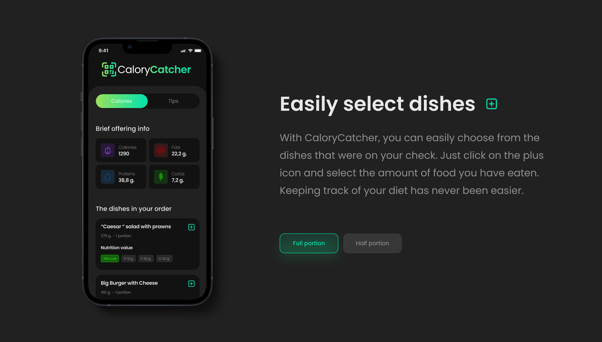 CaloryCatcher | mobile app concept — Изображение №9 — Интерфейсы на Dprofile