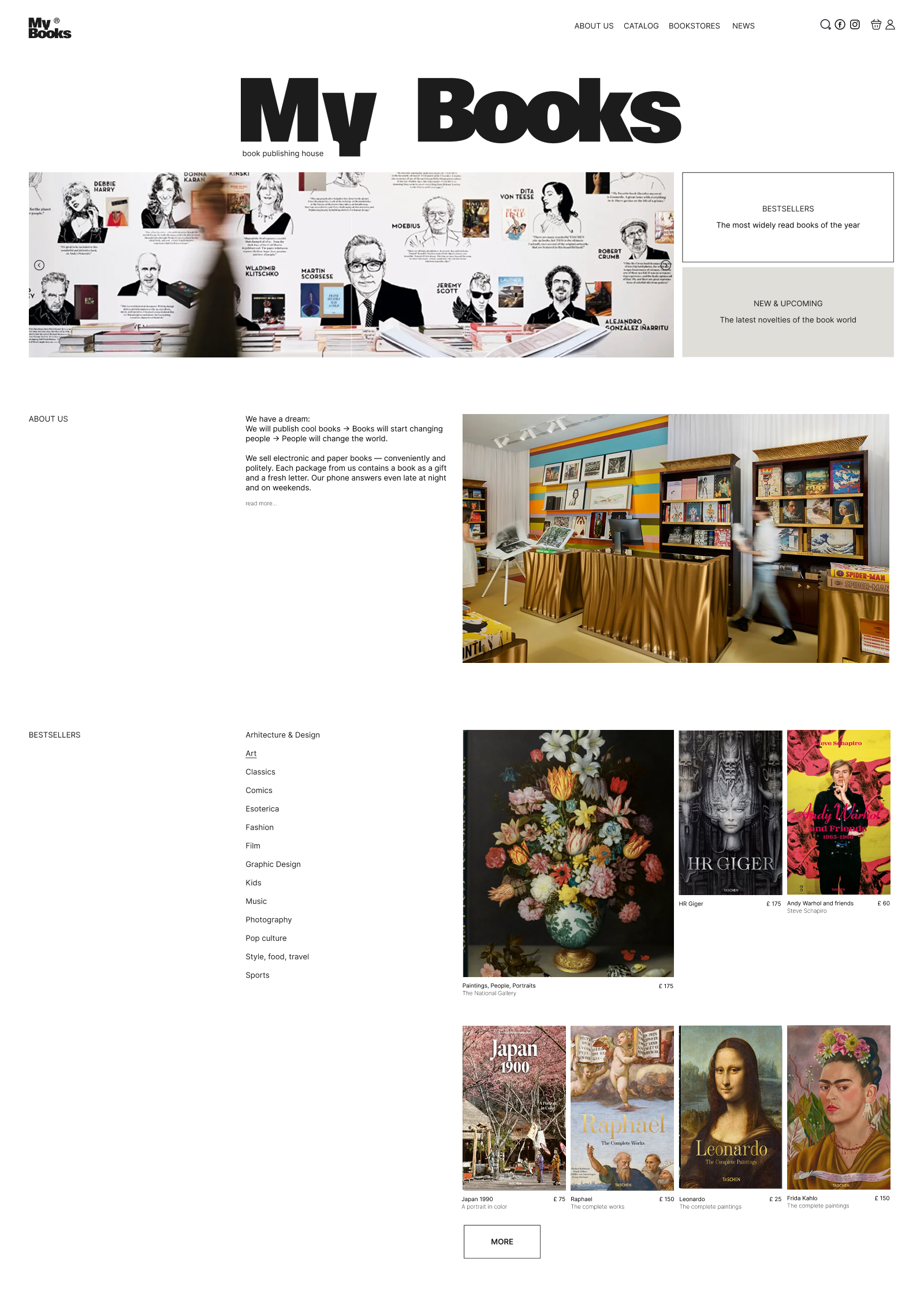 Концепт сайта-каталога для книжного издательства — Изображение №2 — Интерфейсы на Dprofile