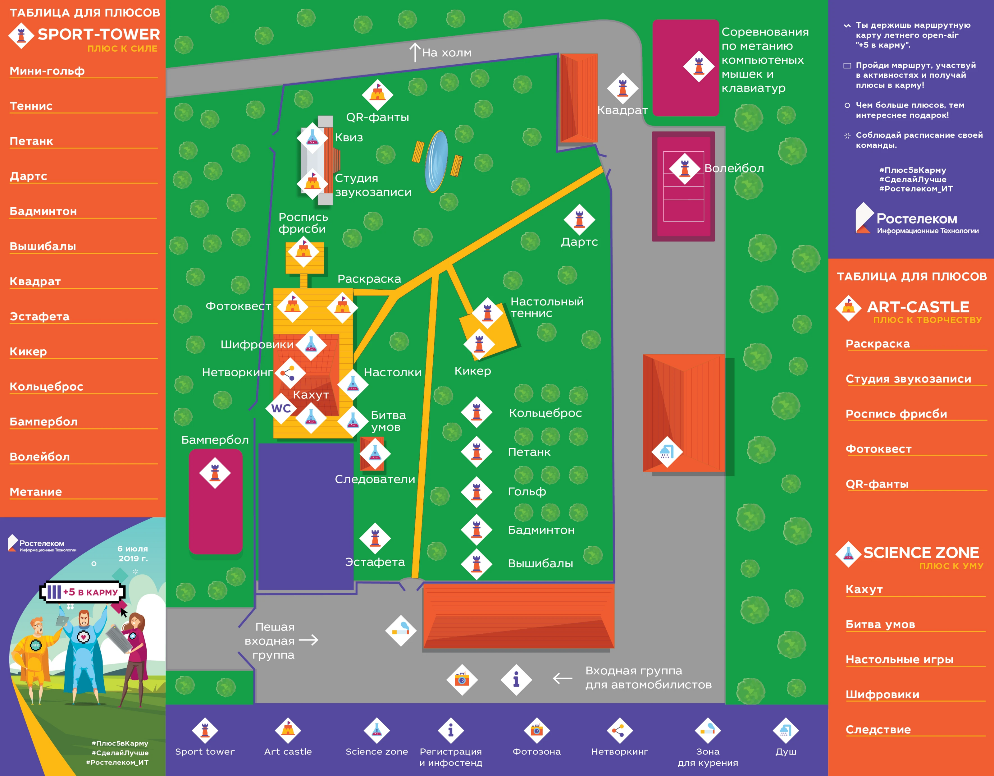 Ростелеком ИТ | Летний open-air «+5 в карму» — Изображение №7 — Брендинг, Графика на Dprofile