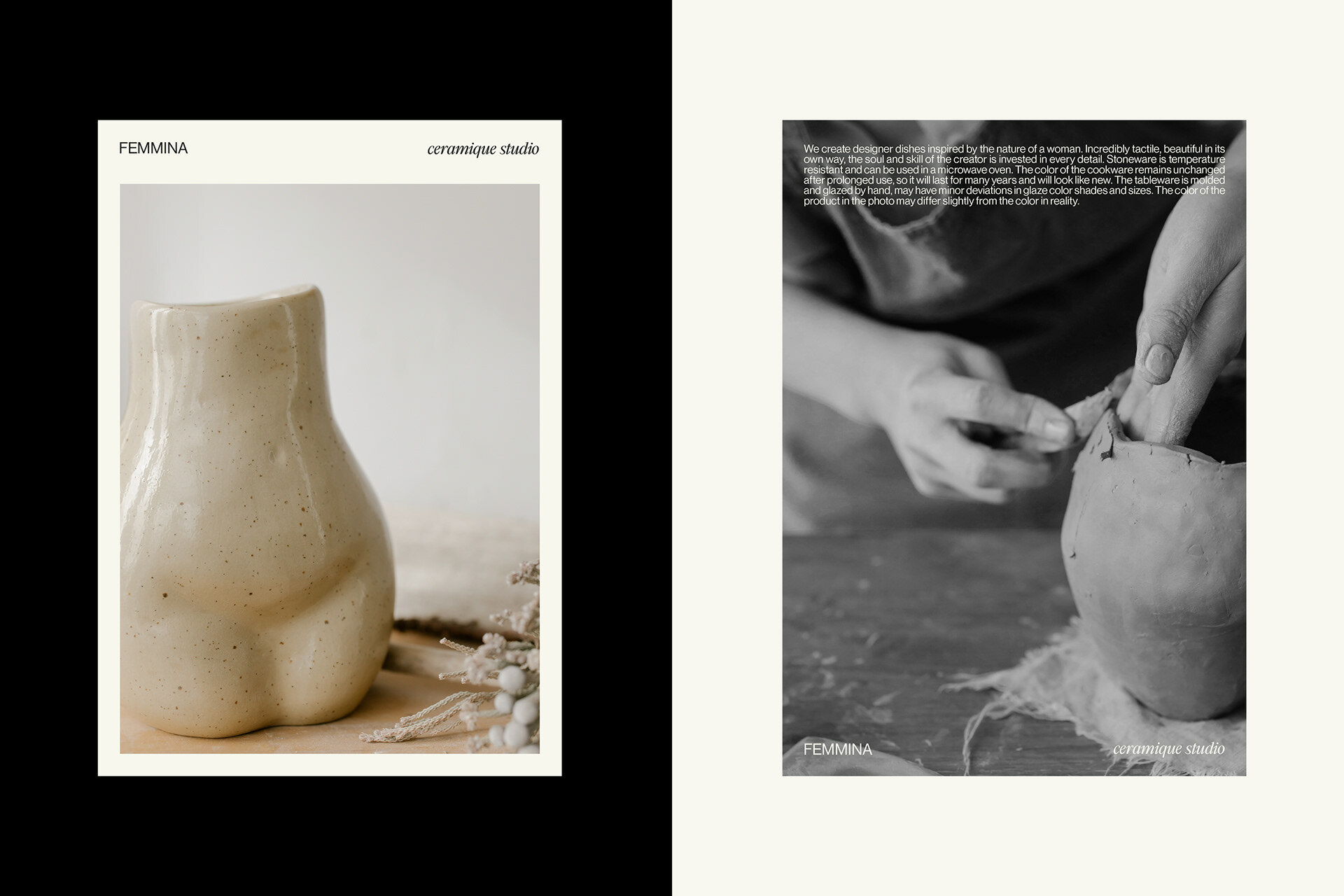 FEMMINA CERAMIQUE STUDIO — Изображение №10 — Брендинг, Анимация на Dprofile