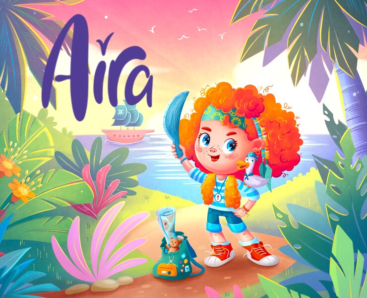 Айра - разработка персонажа — Иллюстрация на Dprofile