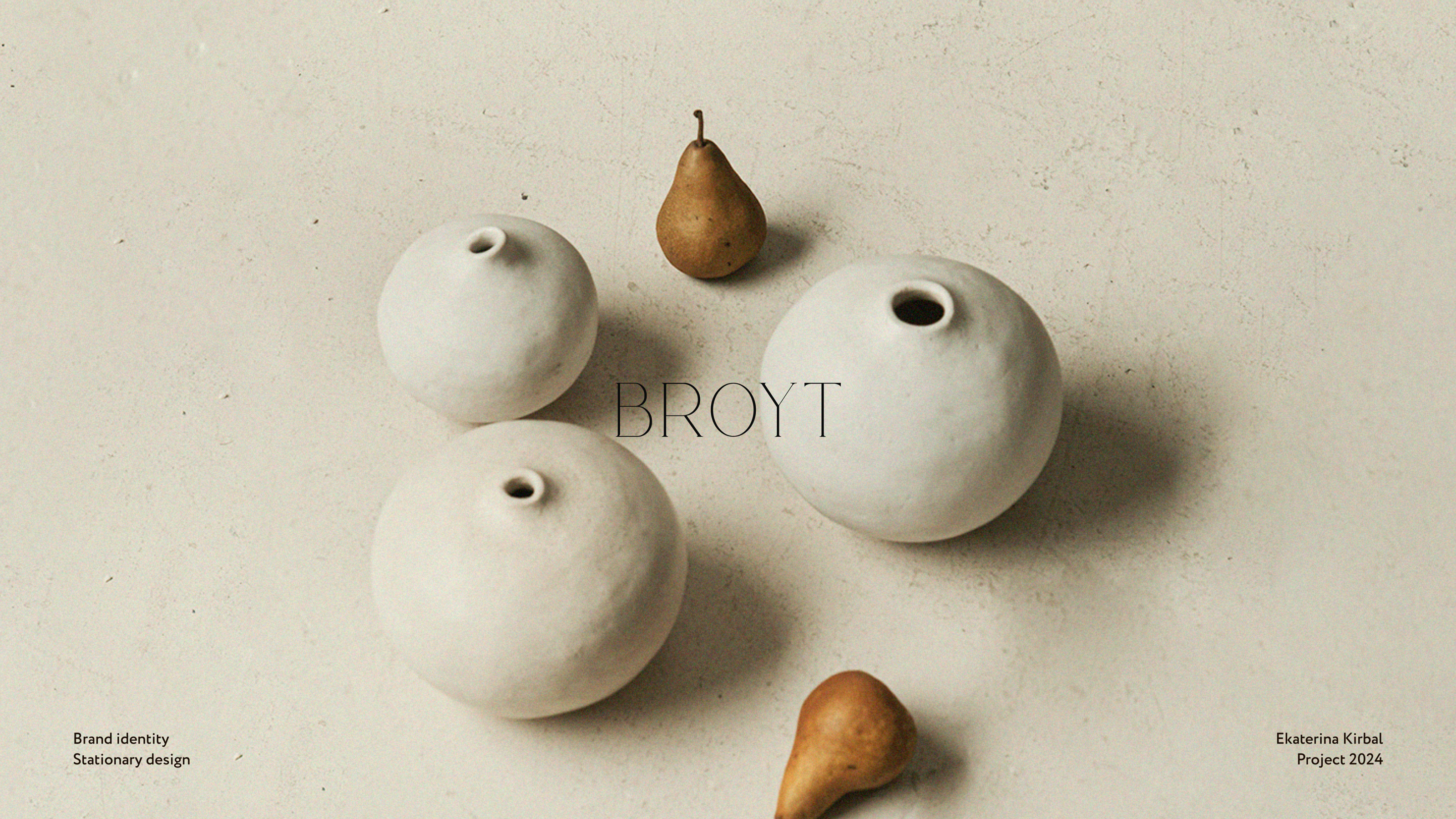 Broyt ceramic| Brand identity & Stationary design — Изображение №1 — Брендинг на Dprofile