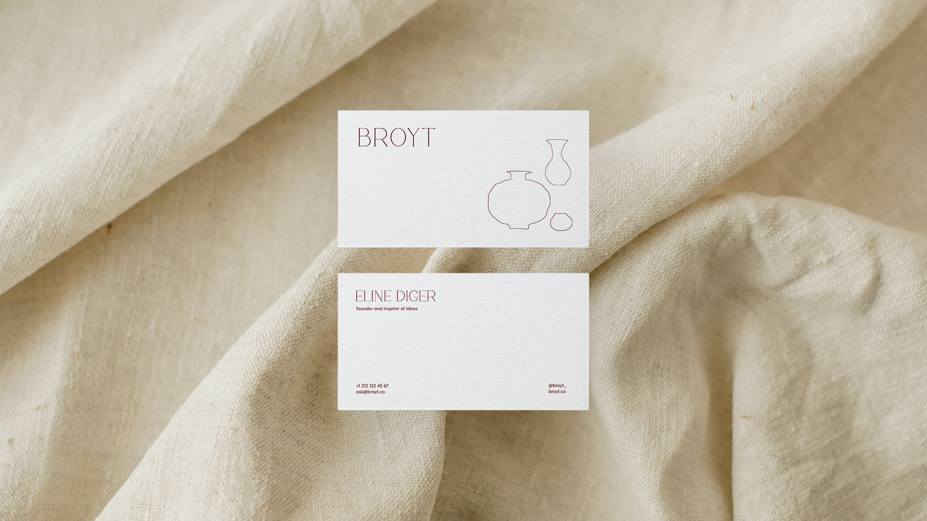 Broyt ceramic| Brand identity & Stationary design — Изображение №4 — Брендинг на Dprofile