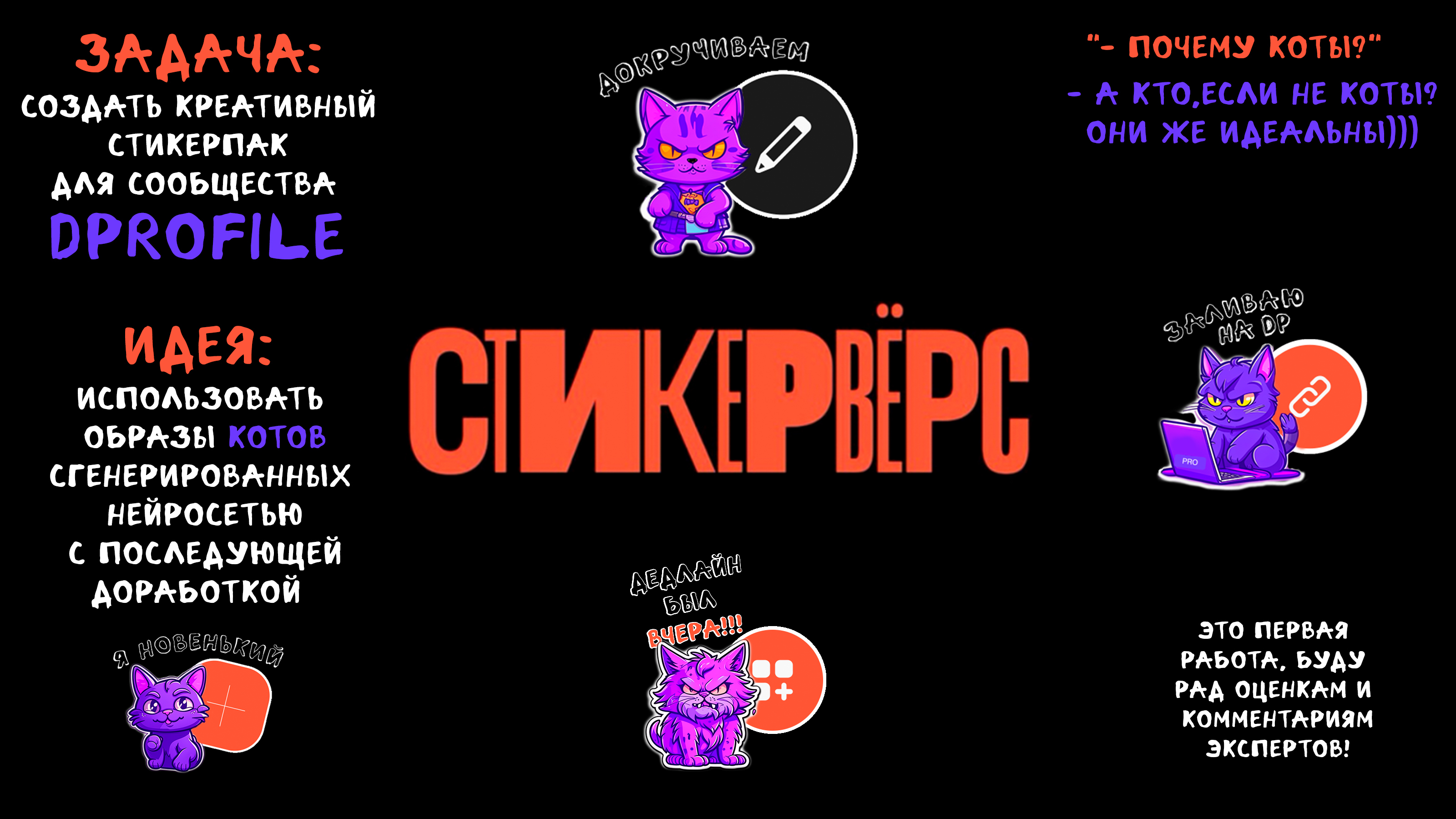 Стикерпак для стикервёрс — Изображение №1 — Брендинг, Иллюстрация на Dprofile