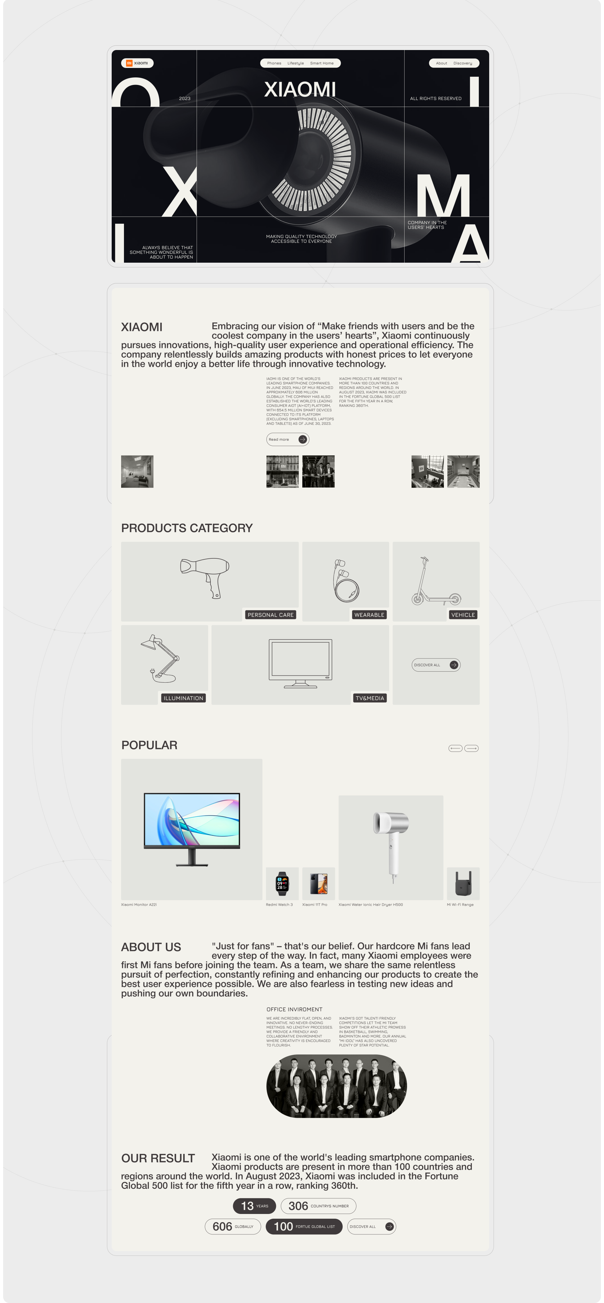 Xiaomi | Corporate Website — Изображение №3 — Интерфейсы на Dprofile