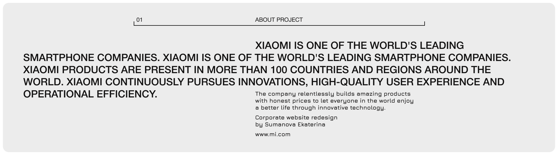 Xiaomi | Corporate Website — Изображение №2 — Интерфейсы на Dprofile