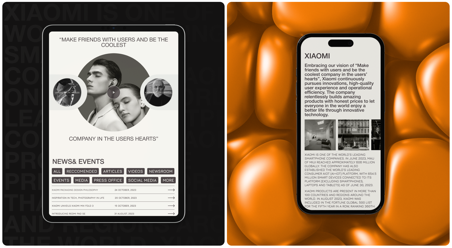 Xiaomi | Corporate Website — Изображение №4 — Интерфейсы на Dprofile