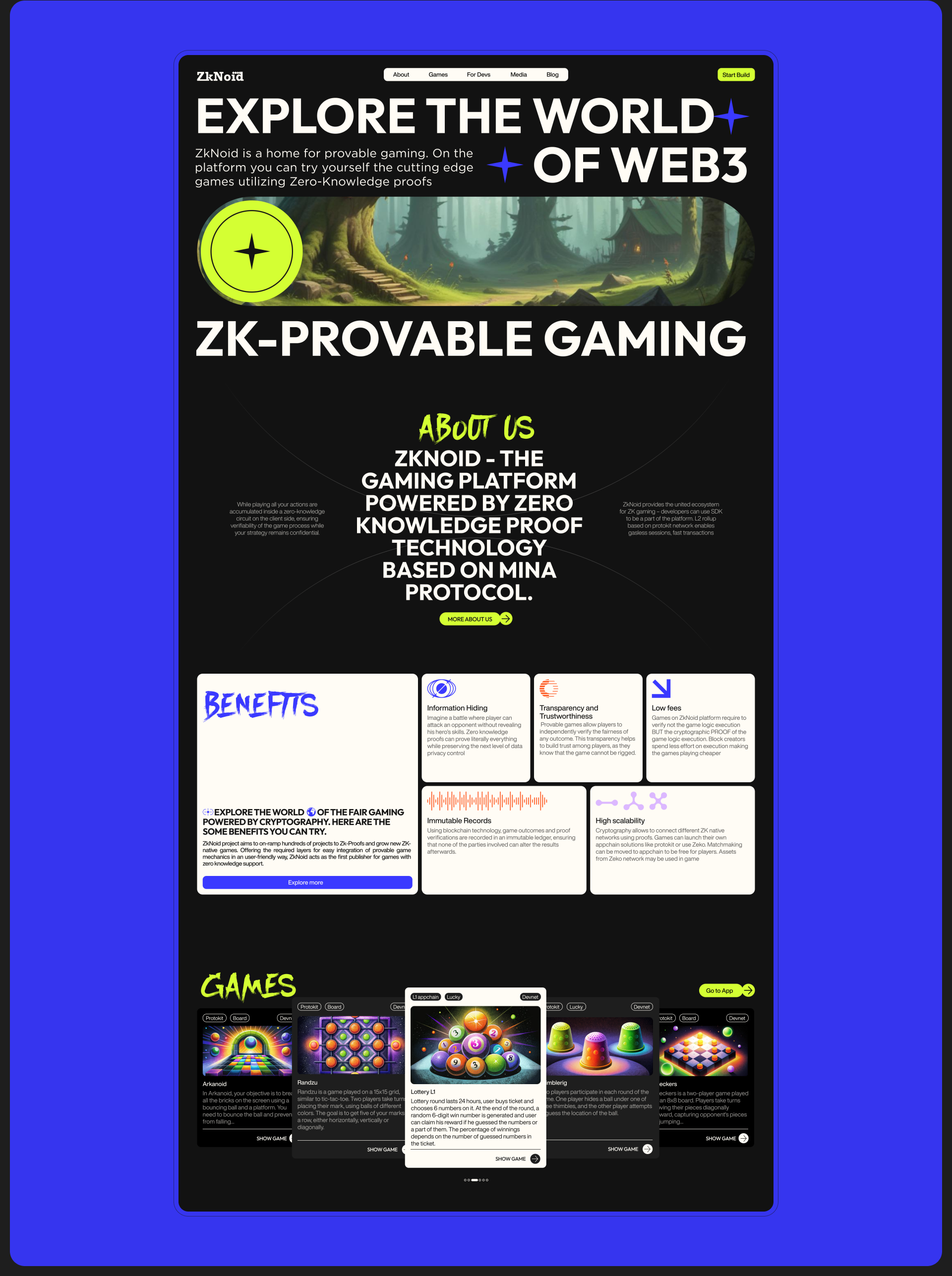 Landing | Web3 gaming platform — Изображение №3 — Интерфейсы на Dprofile