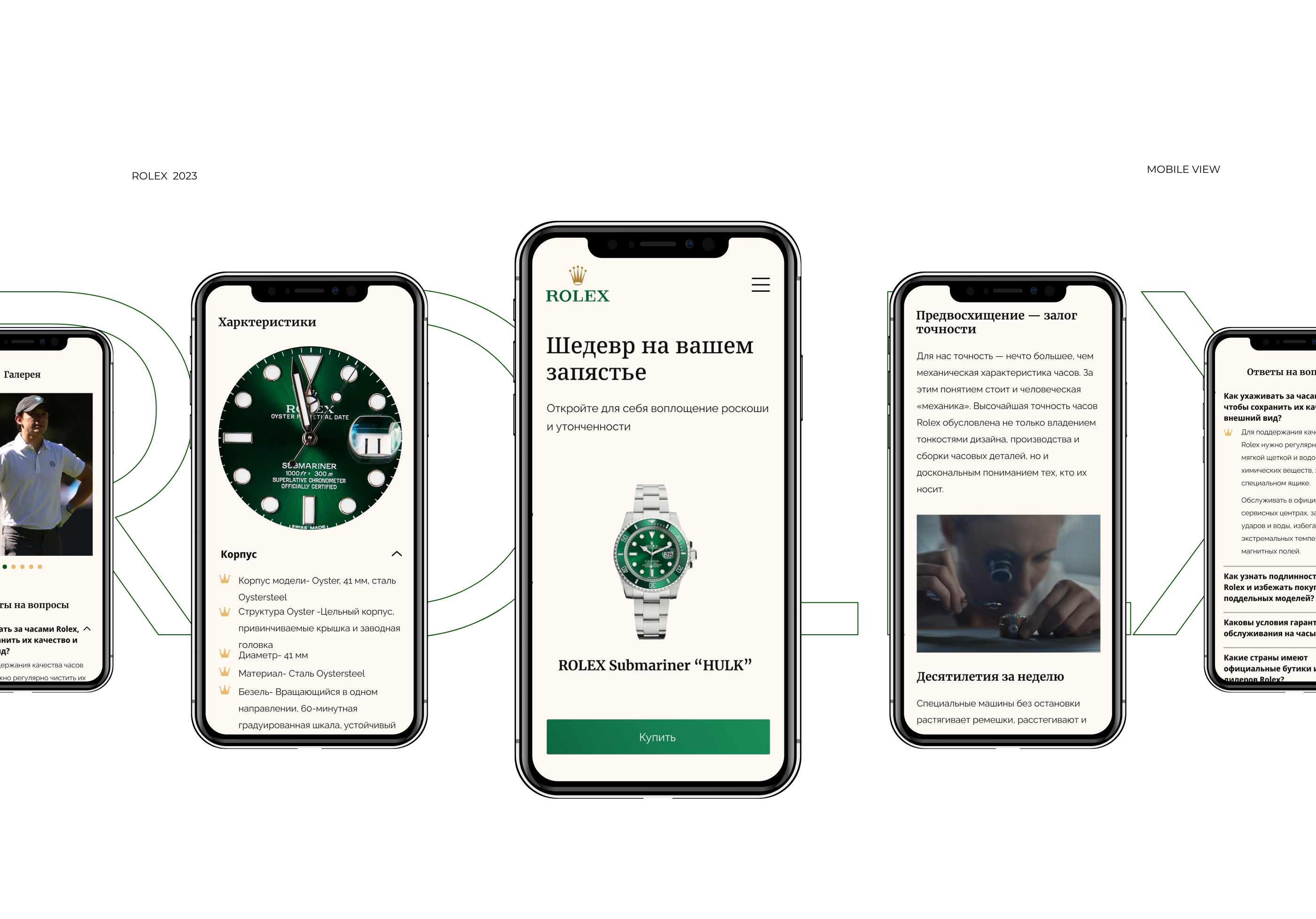 Landing Page for ROLEX — Изображение №6 — Интерфейсы на Dprofile