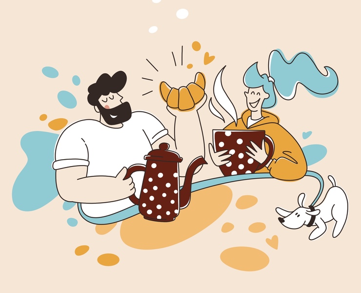 Дизайн персонажей Vivo&Jolly — Иллюстрация, Графика на Dprofile