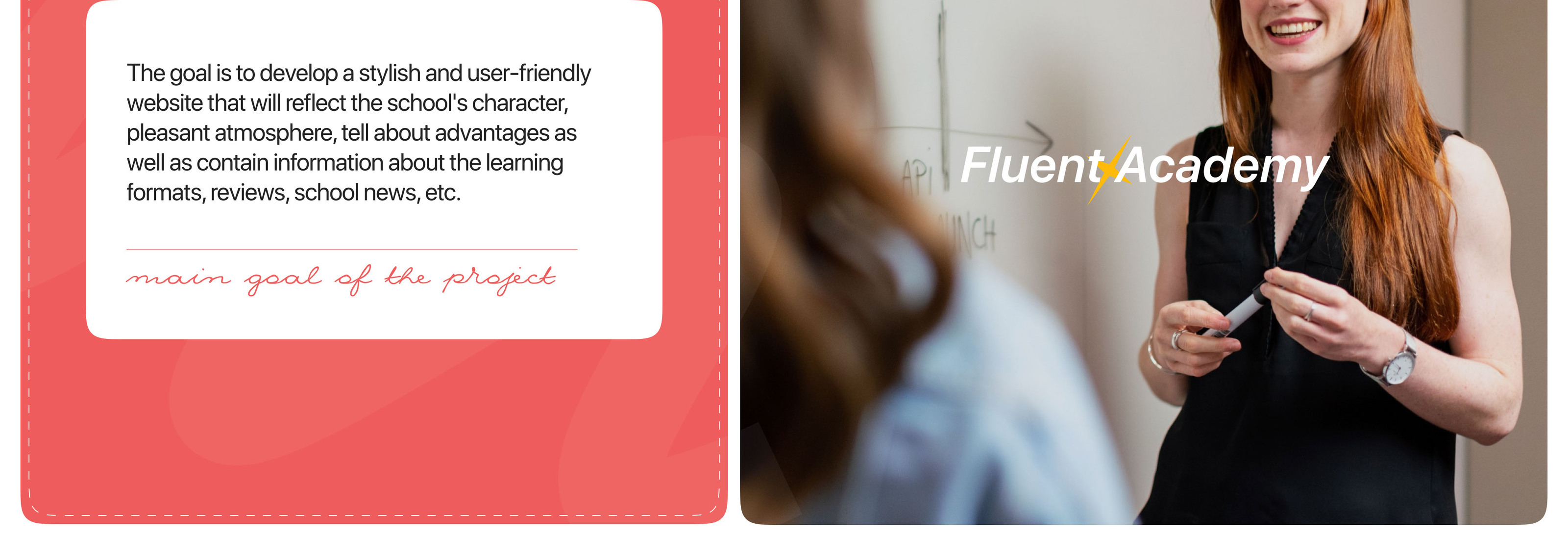 UX/UI - Дизайн сайта для школы английского языка — Изображение №2 — Брендинг, Интерфейсы на Dprofile