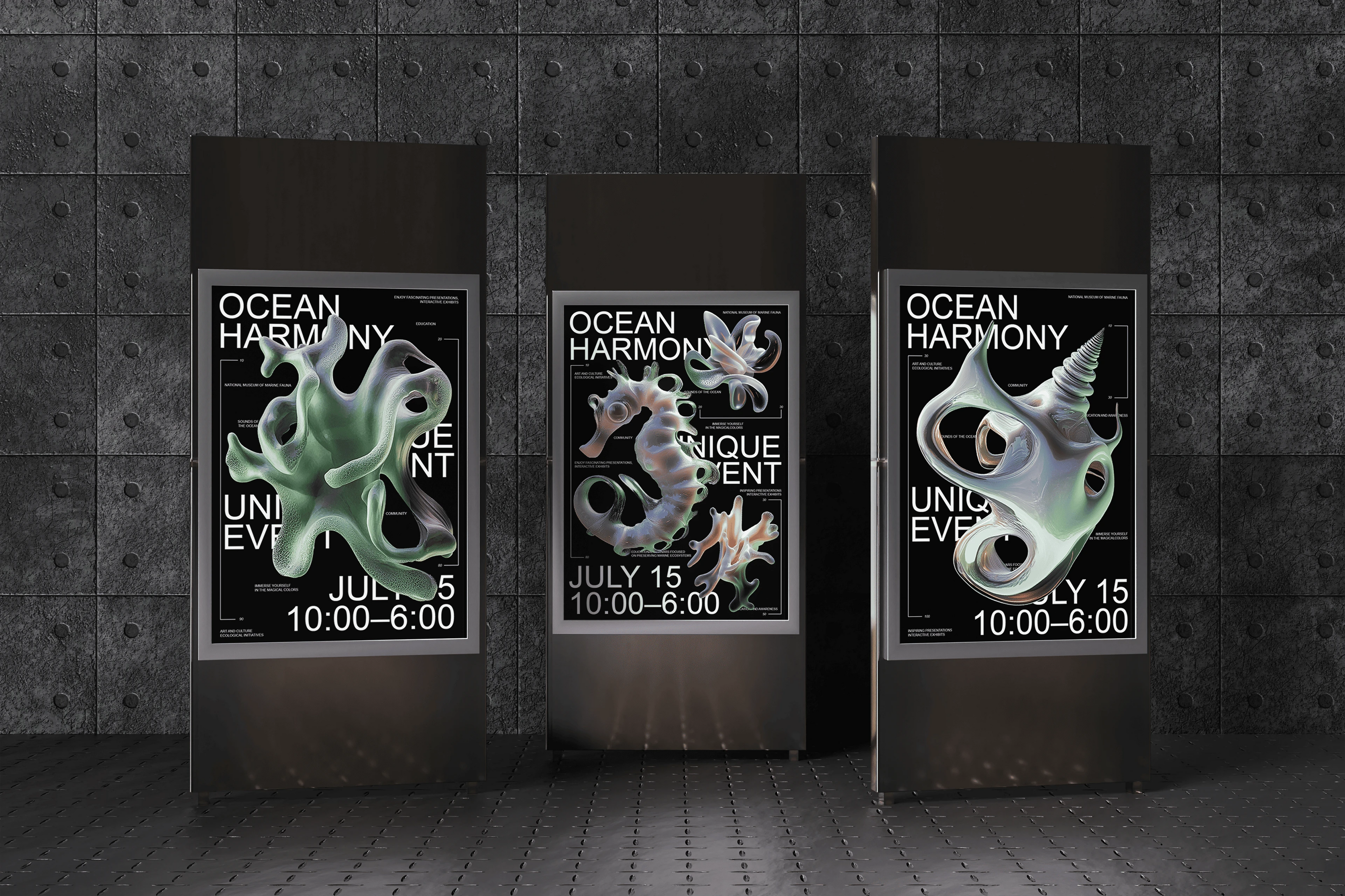 Серия постеров Ocean Harmony — Изображение №1 — Брендинг, Графика на Dprofile