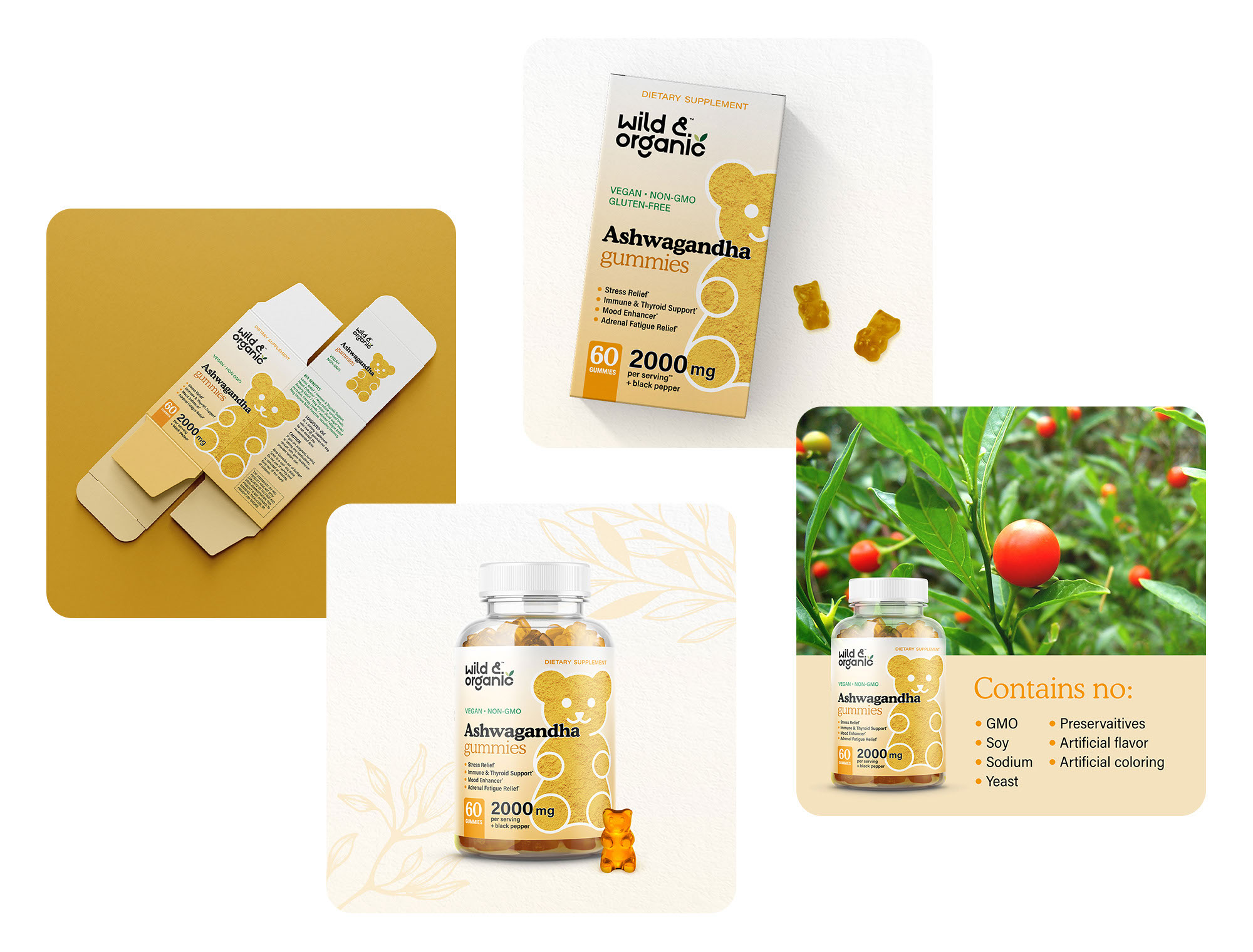 Wild & Organic Gummies — Изображение №13 — Брендинг на Dprofile