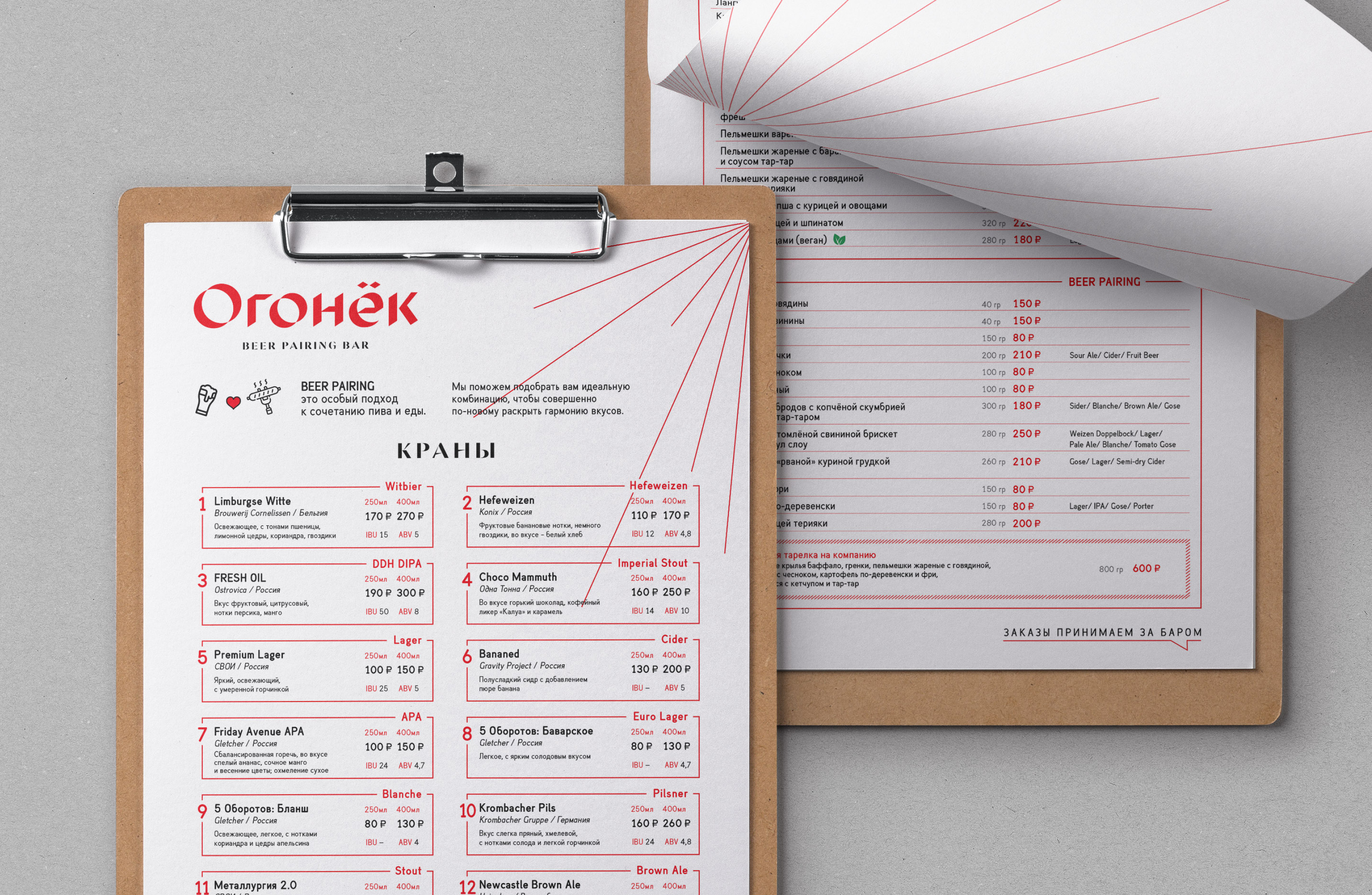 Айдентика — Бар Огонёк — Изображение №1 — Брендинг на Dprofile
