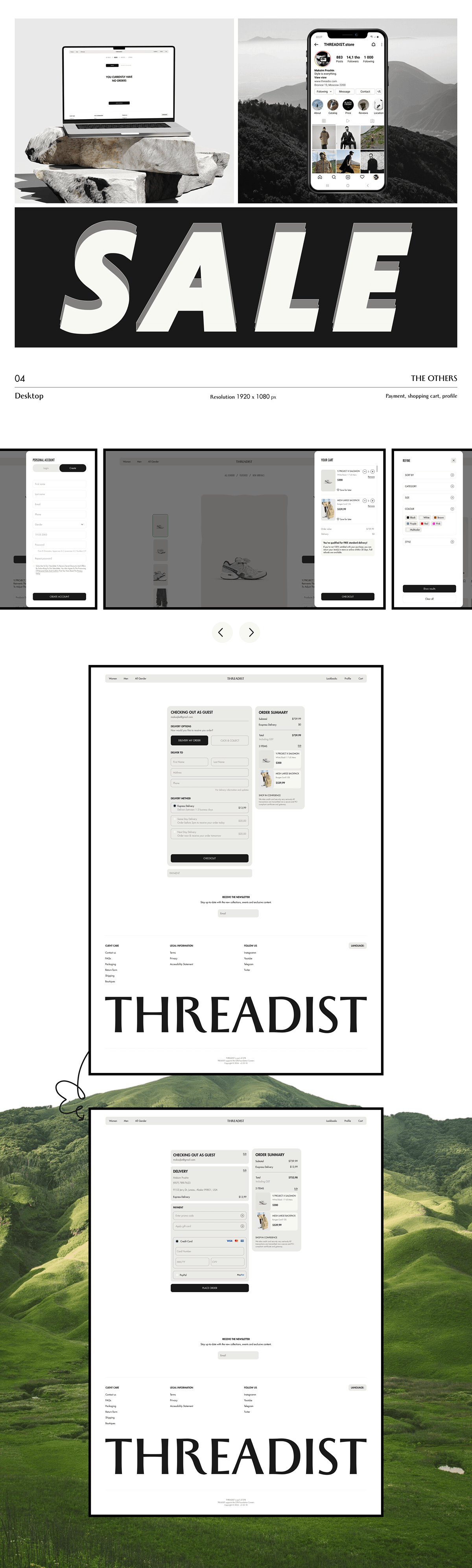 Web-store/TREADIST UI/UX — Изображение №7 — Интерфейсы на Dprofile