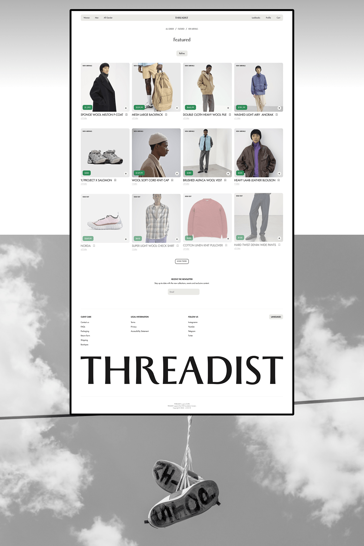 Web-store/TREADIST UI/UX — Изображение №5 — Интерфейсы на Dprofile