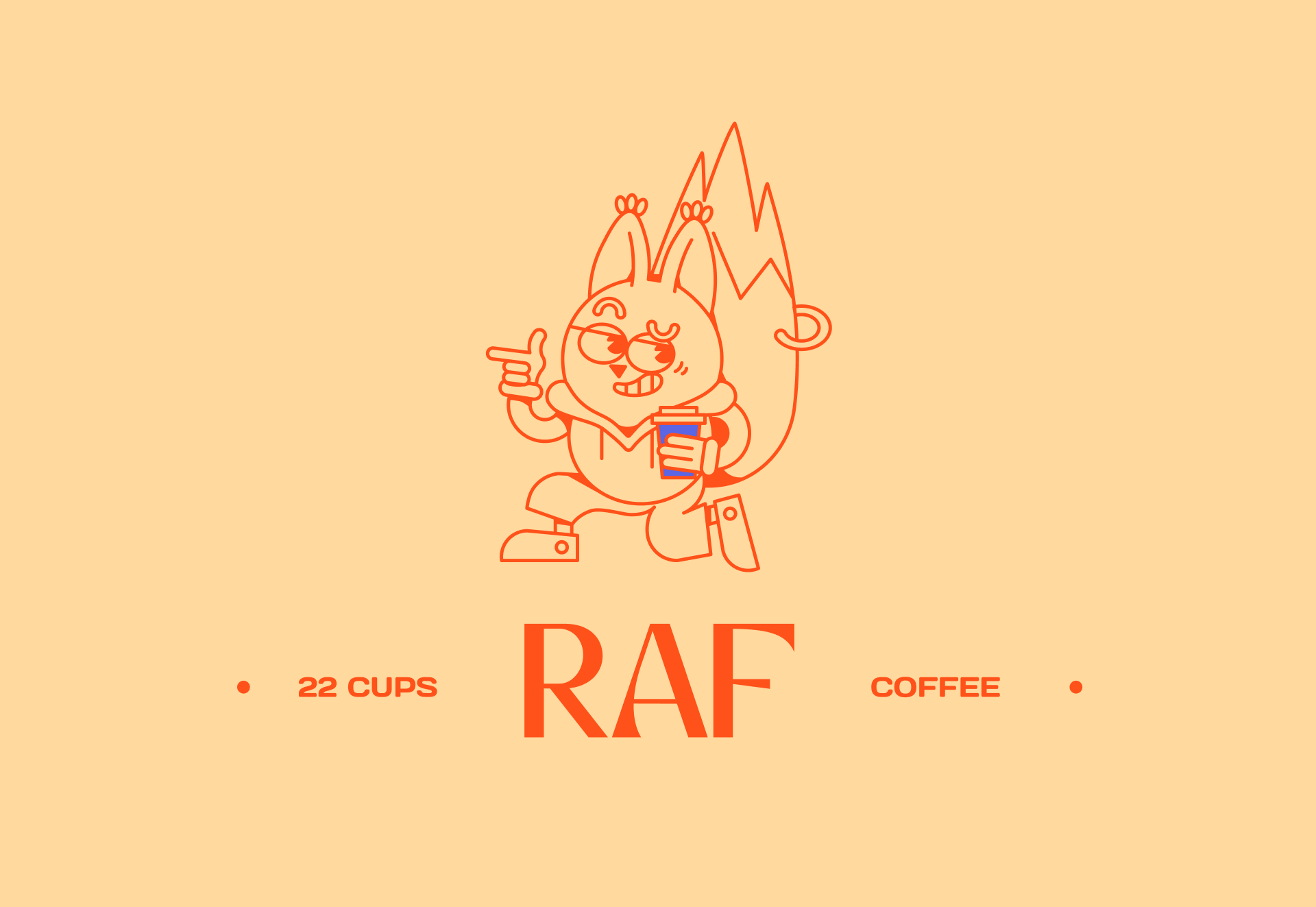 22 Cups Кофейня | Разработка фирменного стиля и маскотов — Изображение №6 — Брендинг, Графика на Dprofile