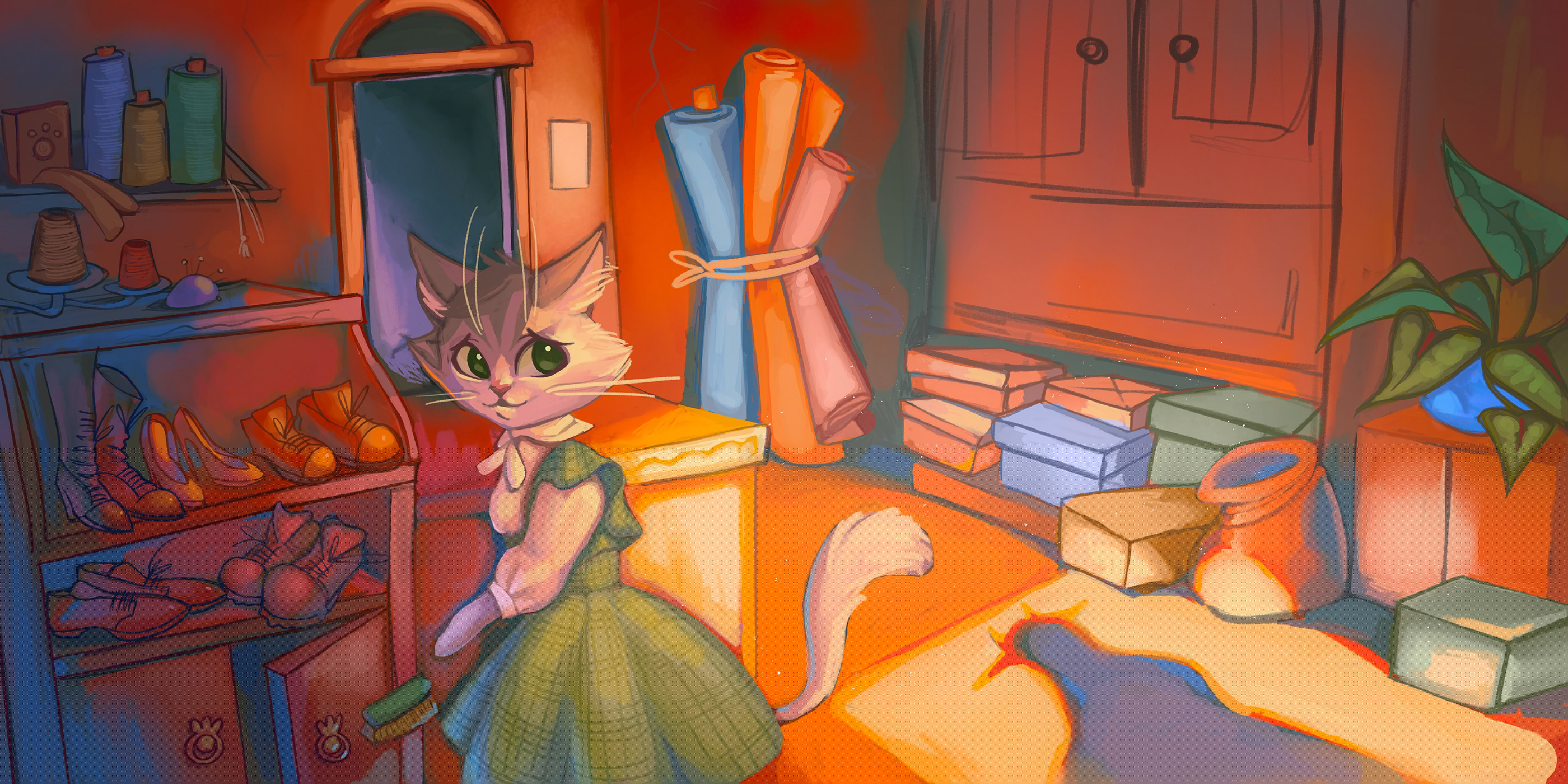 Сказка для детей "Марисоль и золотые туфельки" — Изображение №6 — Иллюстрация на Dprofile