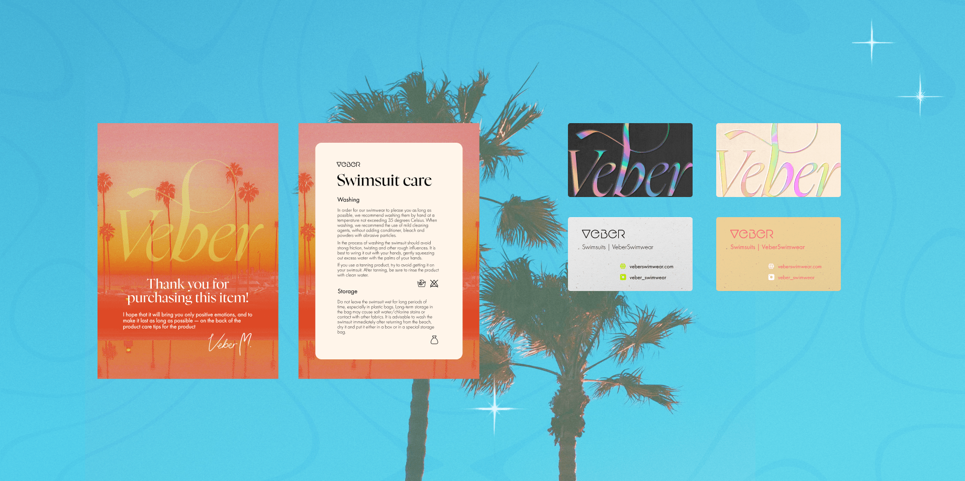 Veber Swimwear | Логотип, дизайн фирменного стиля — Изображение №21 — Брендинг, Графика на Dprofile
