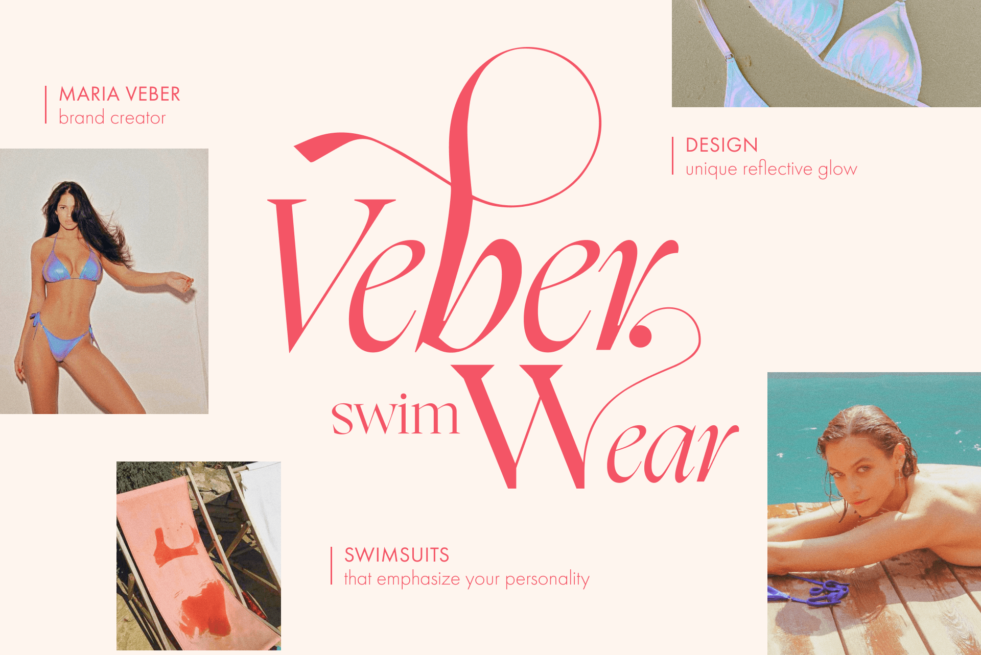 Veber Swimwear | Логотип, дизайн фирменного стиля — Изображение №2 — Брендинг, Графика на Dprofile
