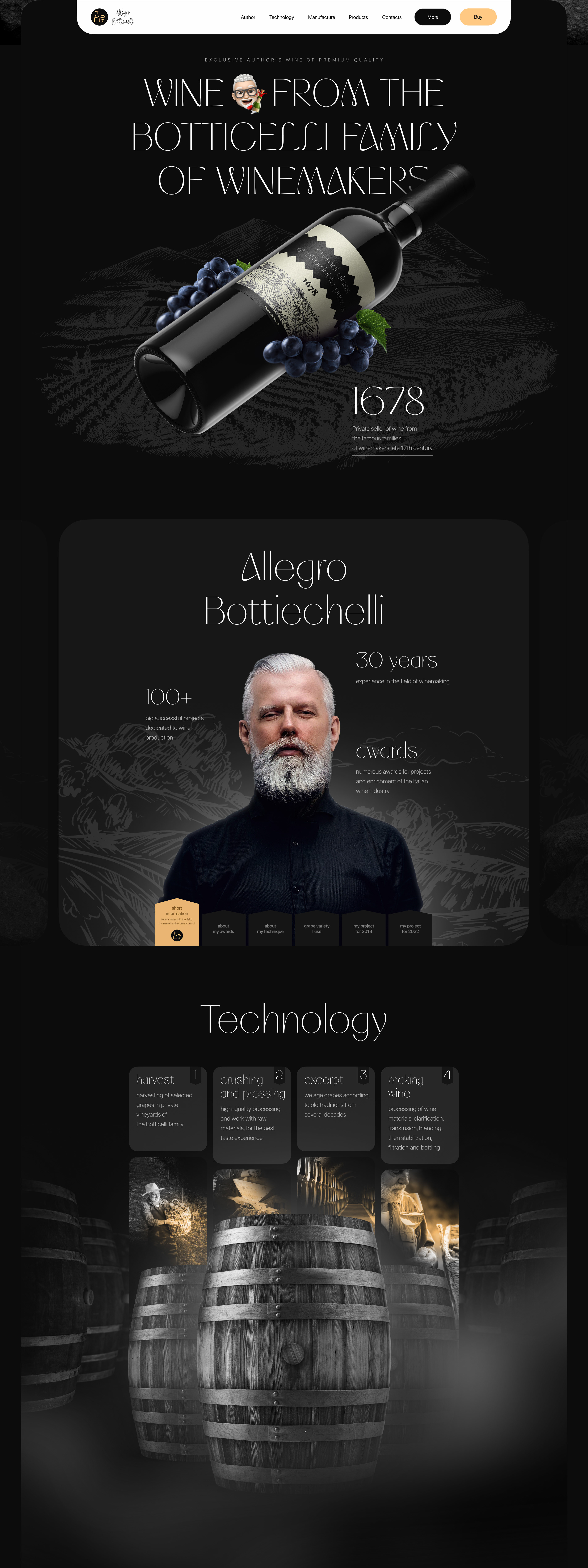 Wine by Allegro Botticelli — Изображение №3 — Интерфейсы на Dprofile