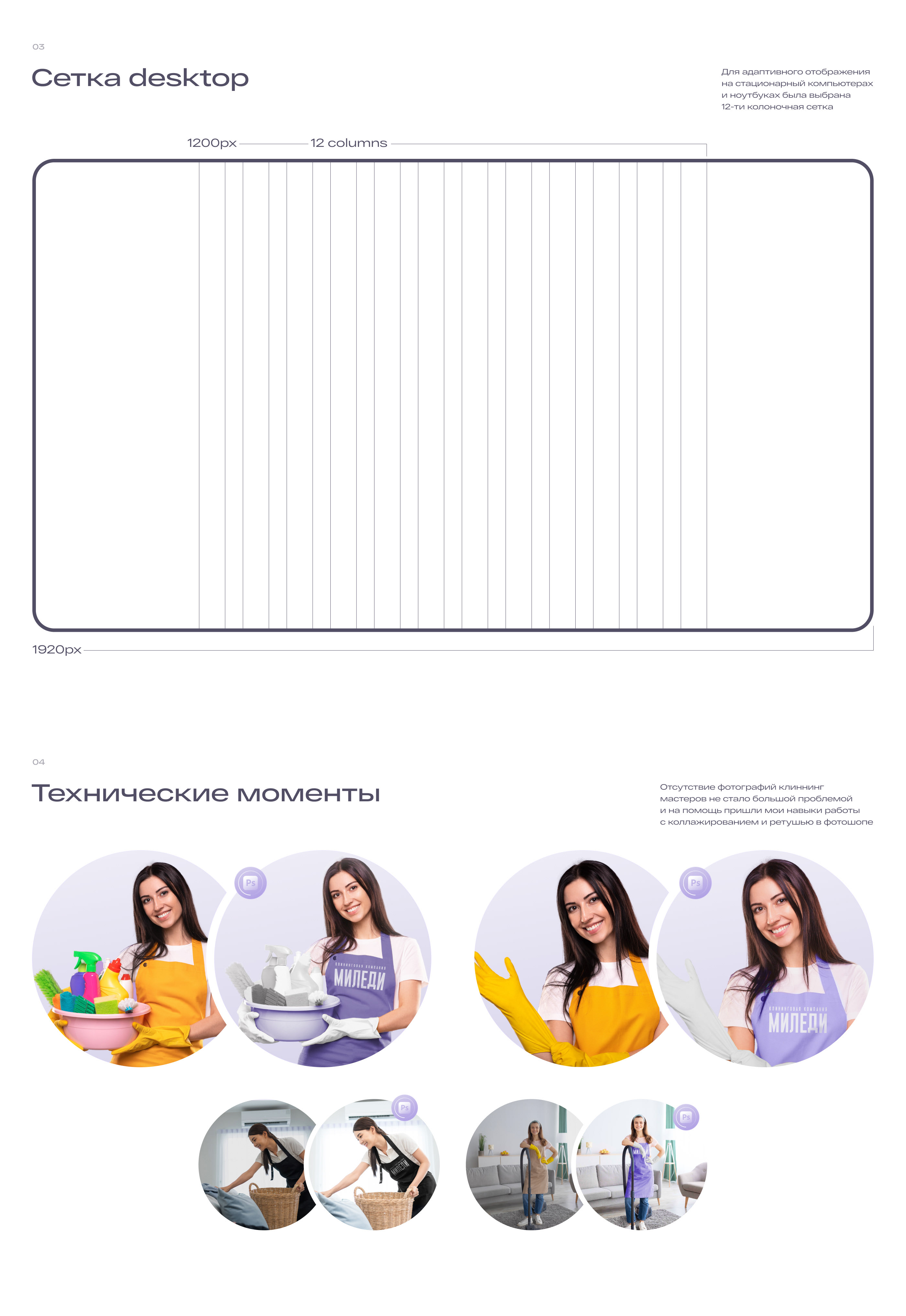 Milady — cleaning company — Изображение №2 — Интерфейсы на Dprofile