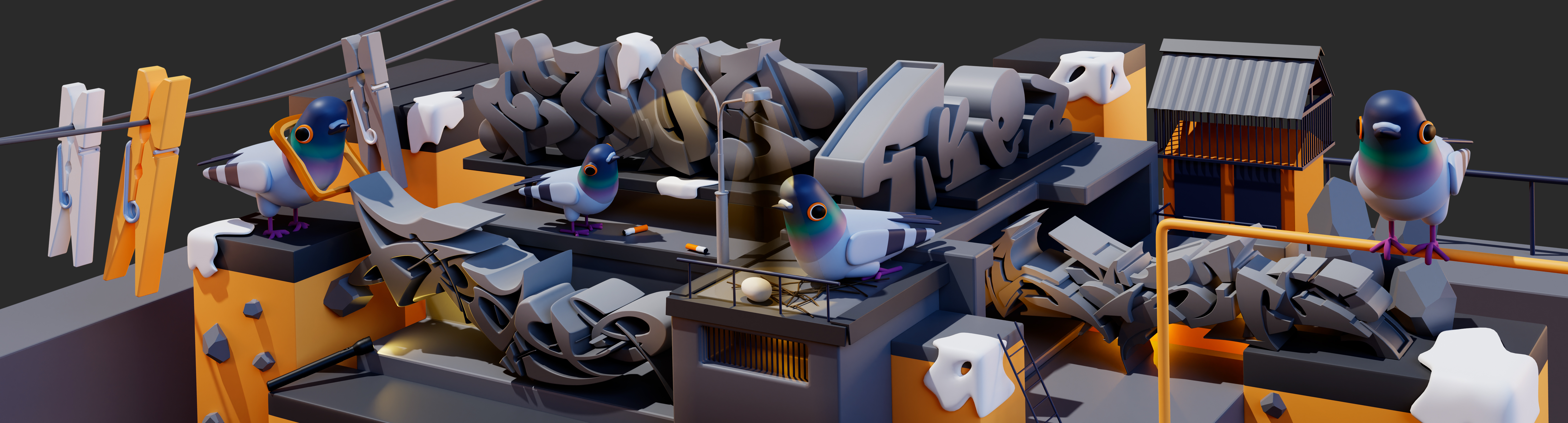 Гнездо голубя — Изображение №1 — Брендинг, 3D на Dprofile